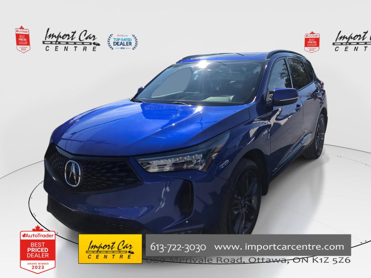 Used 2024 Acura RDX A-Spec A-SPEC, LEATHER/SUEDE, PANO. ROOF, NAVI, HT for sale in Ottawa, ON