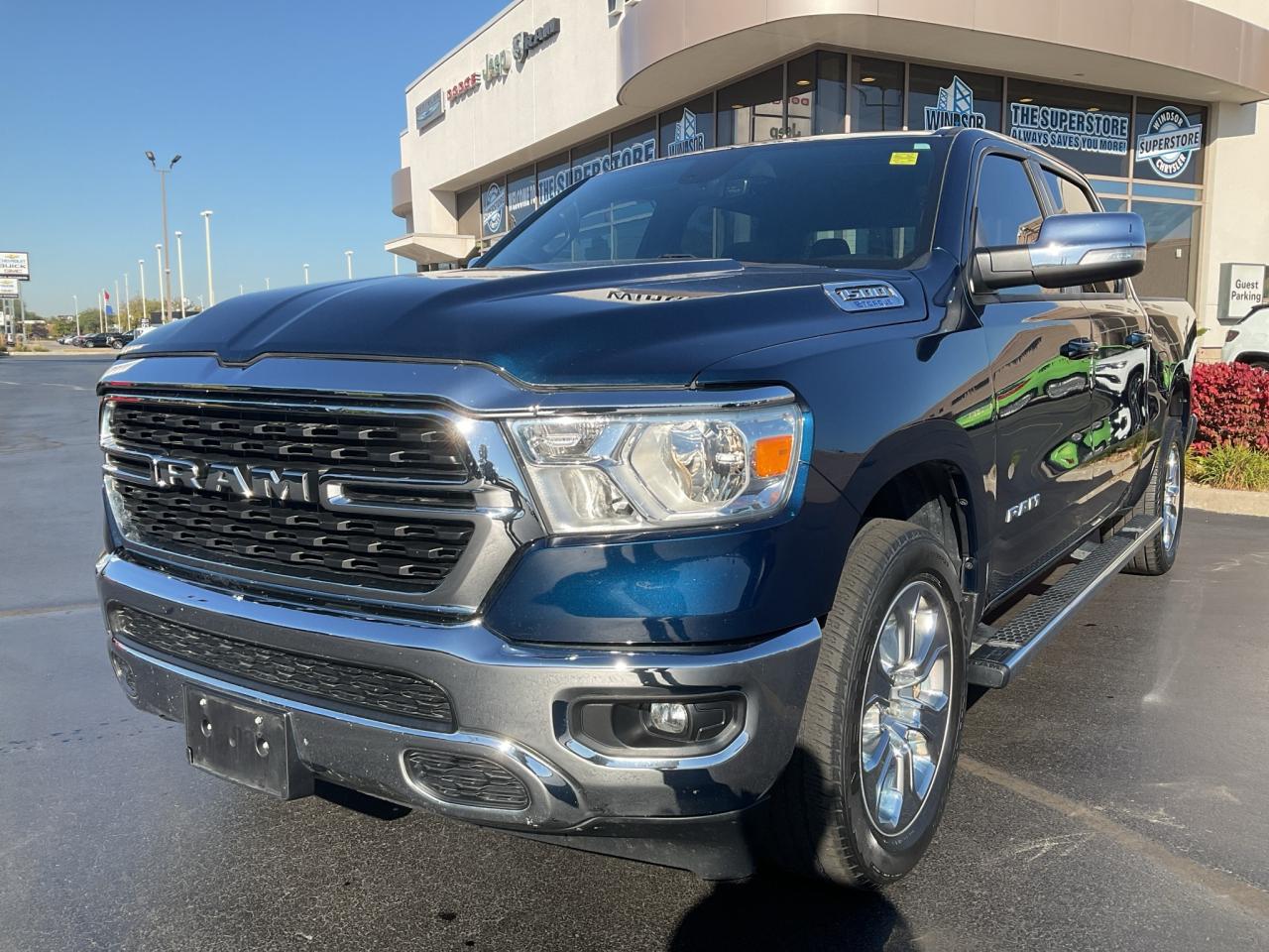 Used 2022 RAM 1500 Crew Cab BIGHORN LVL1 / NAV / RMT START / TRAILER BRAKE for sale in Windsor, ON
