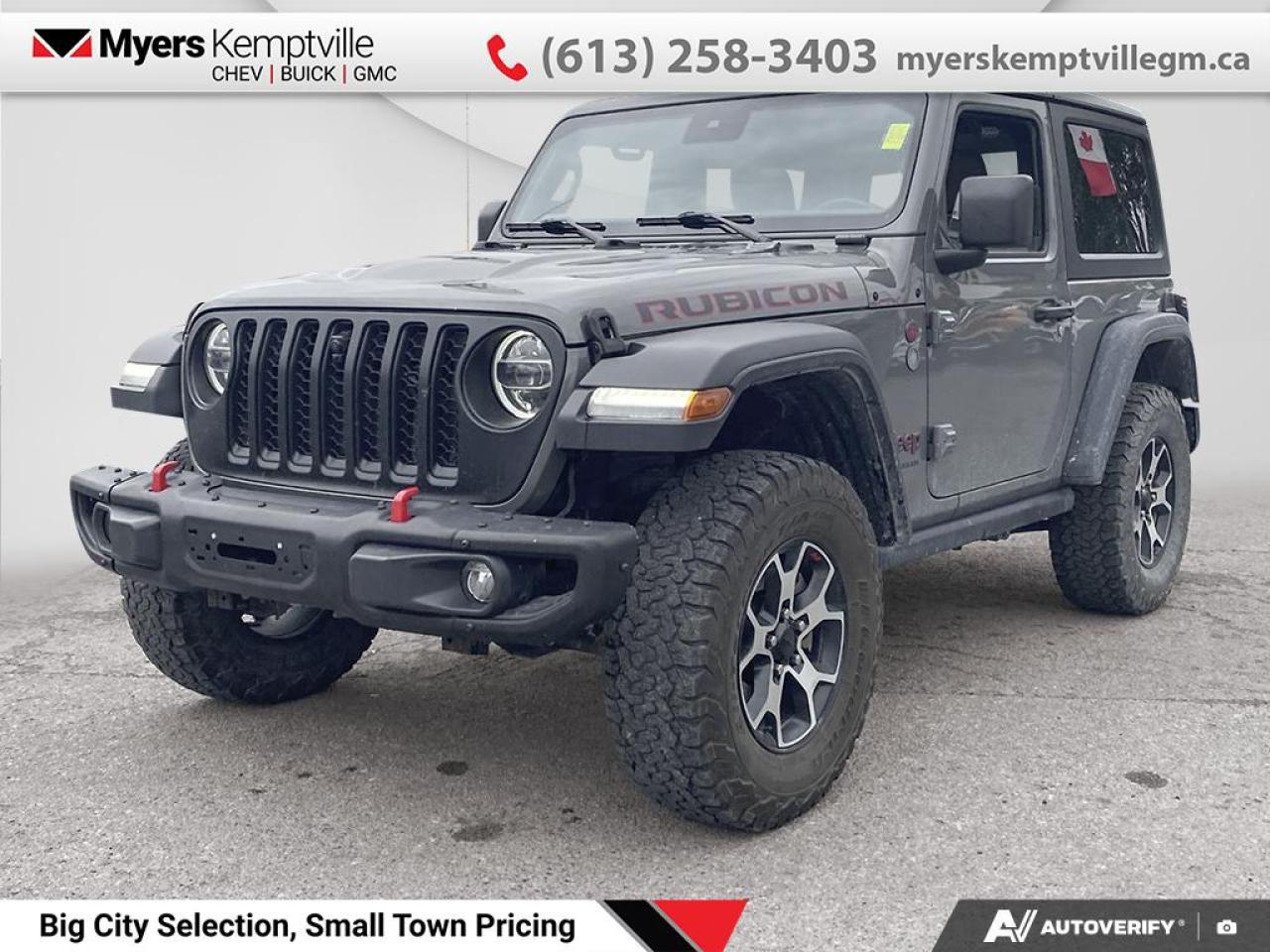 Used 2021 Jeep Wrangler Rubicon  -  4G Wi-Fi -  Android Auto for sale in Kemptville, ON