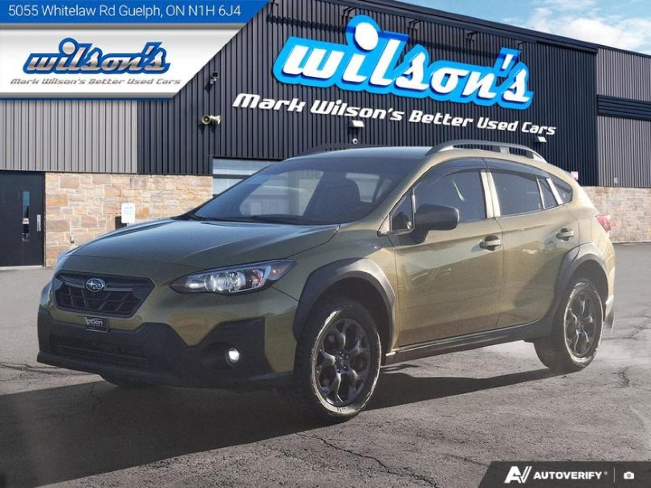 Used 2021 Subaru XV Crosstrek Outdoor AWD | Leather | Heated Wheel + Seats | Adaptive Cruise | CarPlay + Android | Rear Cam & More for sale in Guelph, ON