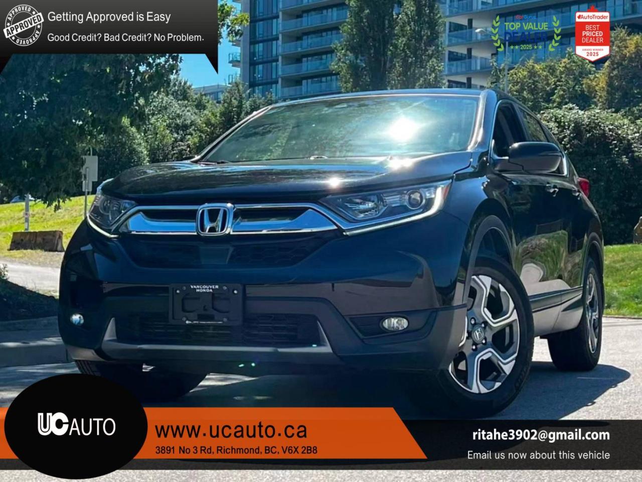 Used 2017 Honda CR-V EX-L/ CLEAN TITLE/ BC LOCAL for sale in Richmond, BC