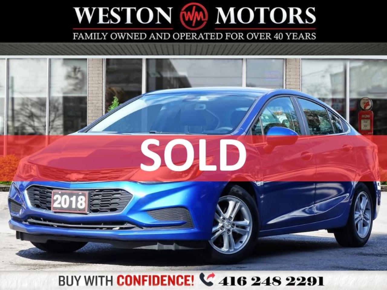 2018 Chevrolet Cruze LT*SUNROOF*REVCAM*HEATED SEATS