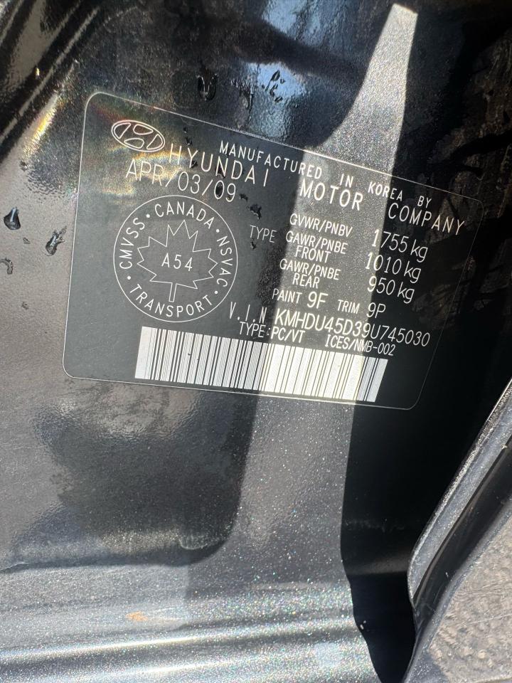 2009 Hyundai Elantra L, MANUAL, RUNS GREAT, RELIABLE, AS IS - Photo #17