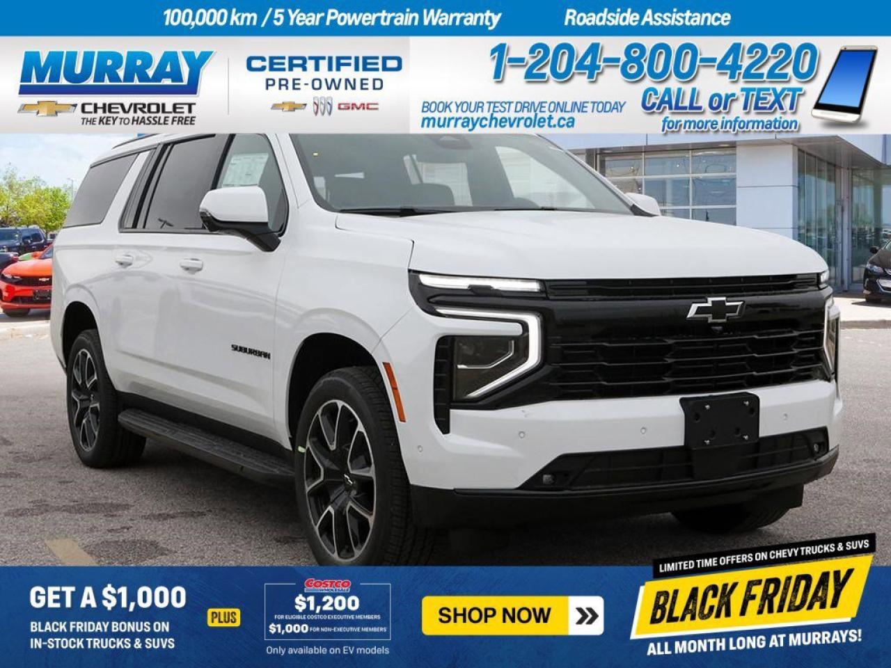 New 2026 Chevrolet Suburban RST for sale in Winnipeg, MB