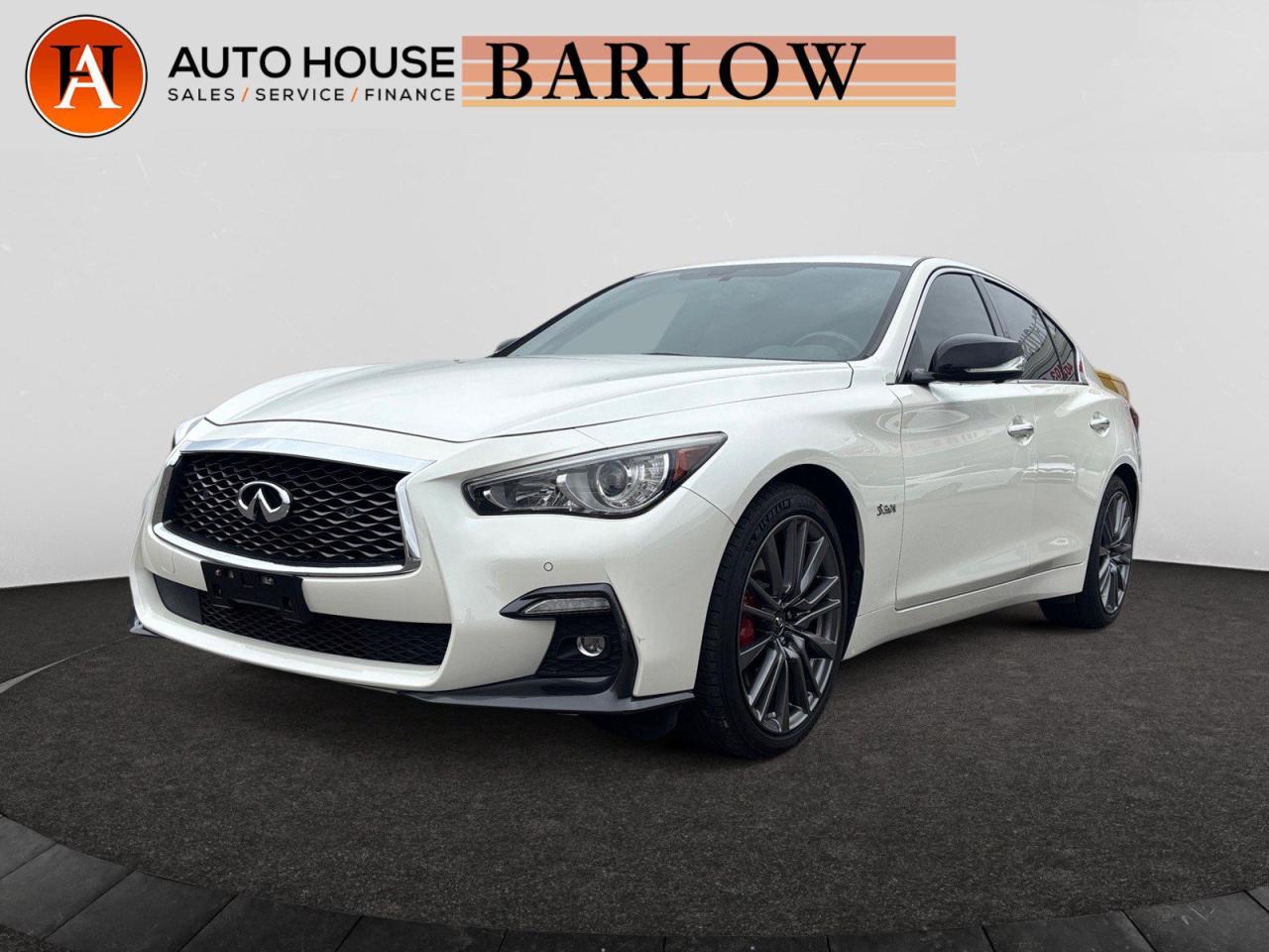 Used 2018 Infiniti Q50 RED SPORT AWD 3.0T BACKUP CAMERA NAVIGATION SUNROOF for sale in Calgary, AB