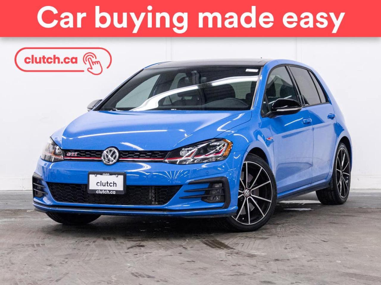 Used 2021 Volkswagen Golf GTI Autobahn w/ Apple CarPlay & Android Auto, Sunroof, Heated Front Seats for sale in Toronto, ON