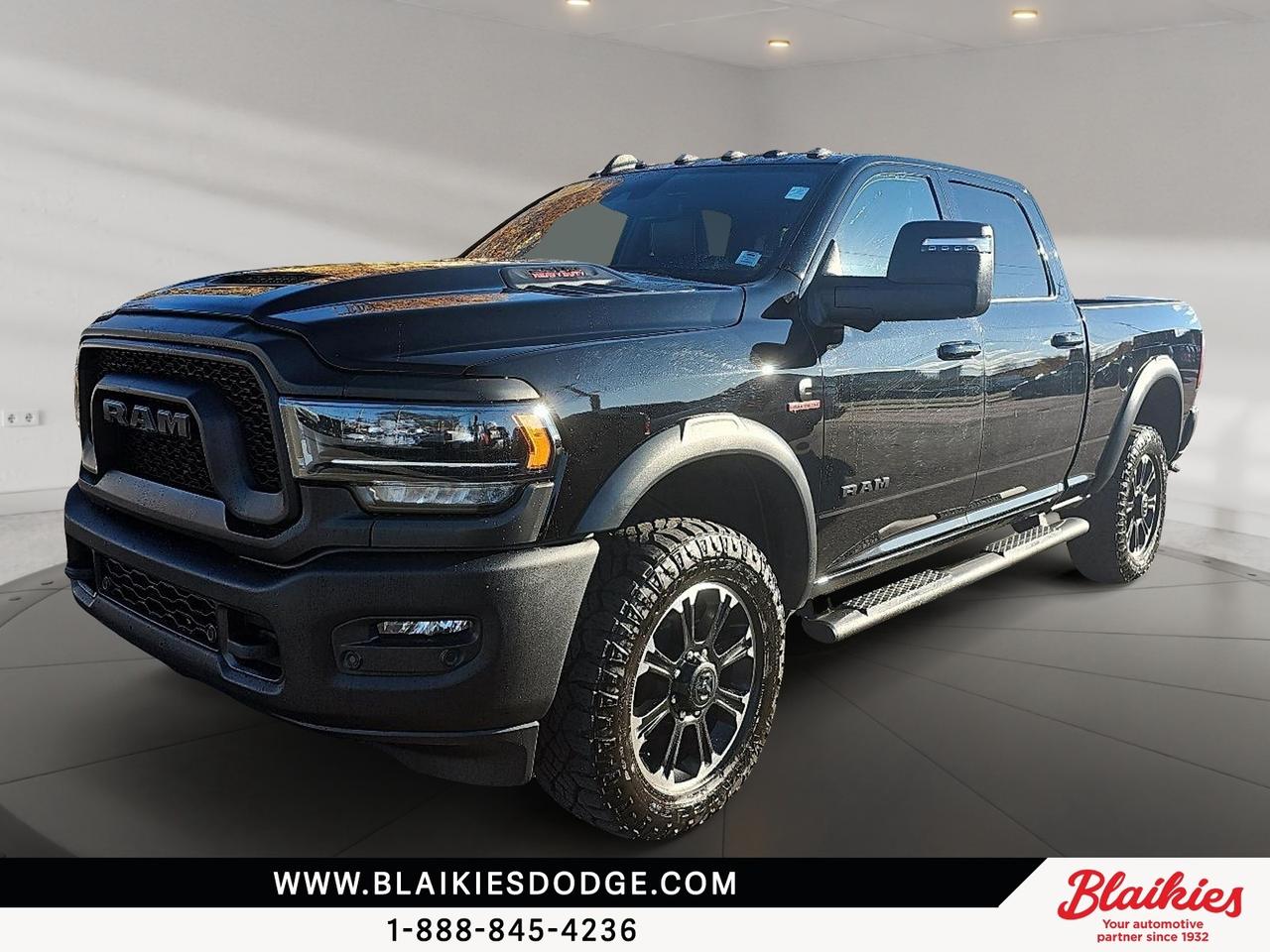2023 Ram 2500 Rebel | Diesel 4x4 with Tow Mirrors and Navigation

Work-ready and accident-free this 2023 Ram 2500 diesel has just 41800 km. With a powerful Cummins engine 4x4 capability and towing-focused features this heavy-duty truck is built for serious tasks and long-haul comfort.

Key Features:

6.7L Cummins Turbo Diesel engine with 220-amp alternator

12-inch Uconnect touchscreen with GPS navigation

Trailer tow pages and selectable tire fill alert

Power towing mirrors with utility and courtesy lights

Dual-zone automatic climate control

Rear 60/40 folding seat with underseat storage

This Ram 2500 is ready for any journey blending performance with comfort and modern features. Contact Blaikies Dodge for more details or to schedule a test drive today. Enjoy the convenience of viewing a free CarFax report without submitting personal information. Visit Blaikies Dodge for more details or click to schedule a test drive!