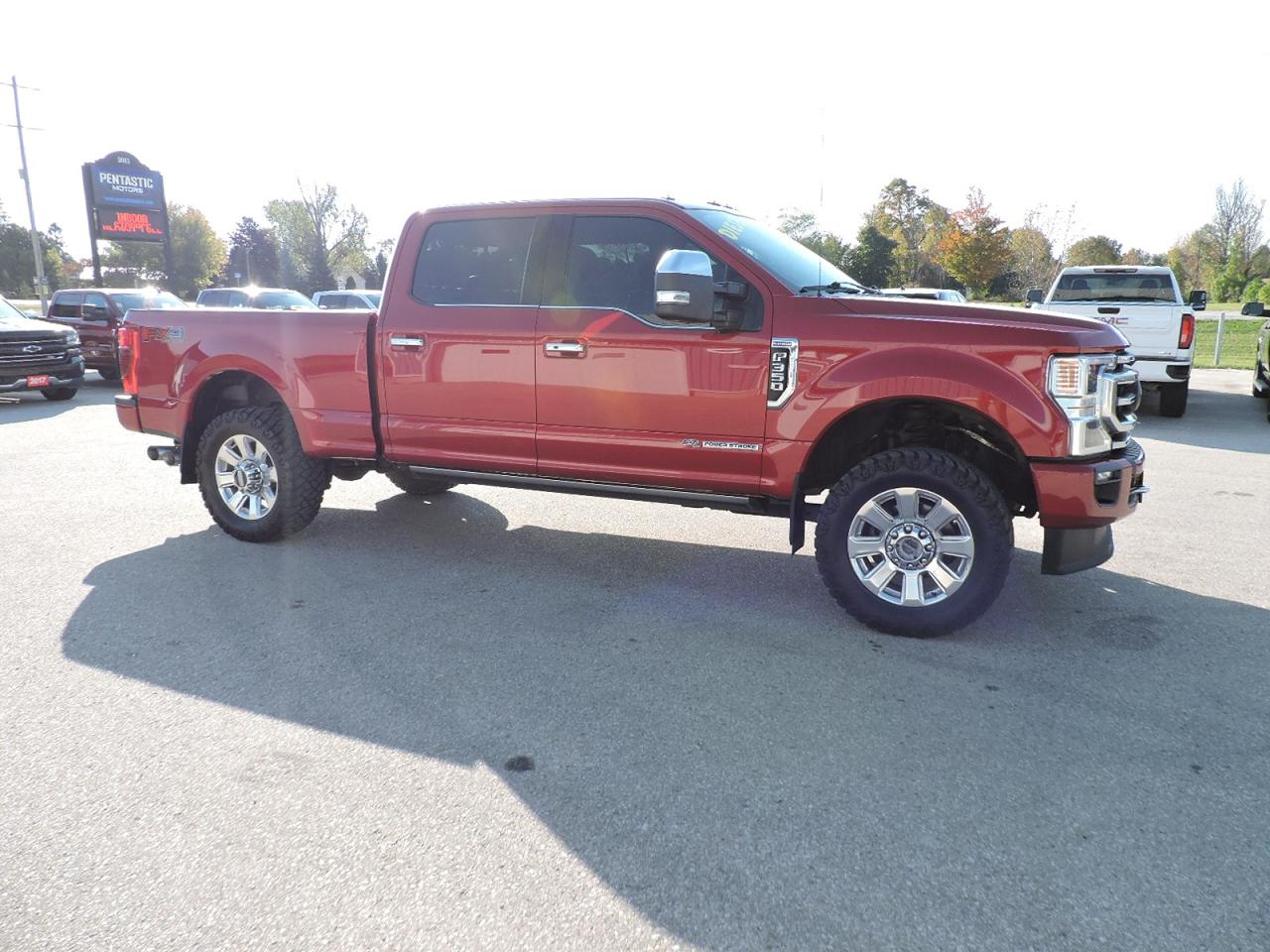 2021 Ford SUPER DUTY F-350 SRW Platinum 6.7L Diesel 4X4 Sunroof Navigation Loaded Photo2