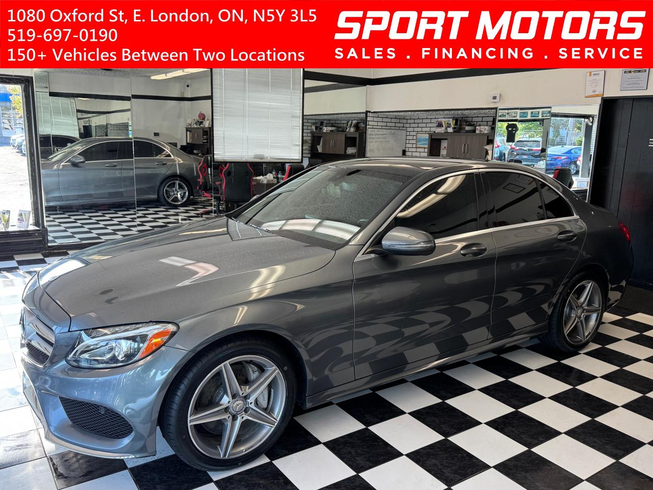 Used 2017 Mercedes-Benz C-Class C300 4MATIC+New Tires+Roof+GPS+Camera for sale in London, ON