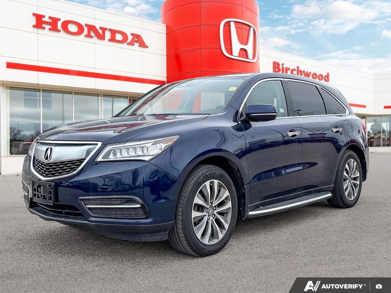 Used 2016 Acura MDX Nav Pkg Leather | Navigation | Bluetooth | 7 Passenger for sale in Winnipeg, MB