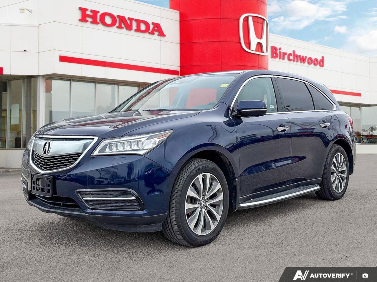 Used 2016 Acura MDX Nav Pkg Leather | Navigation | Bluetooth | 7 Passenger for sale in Winnipeg, MB