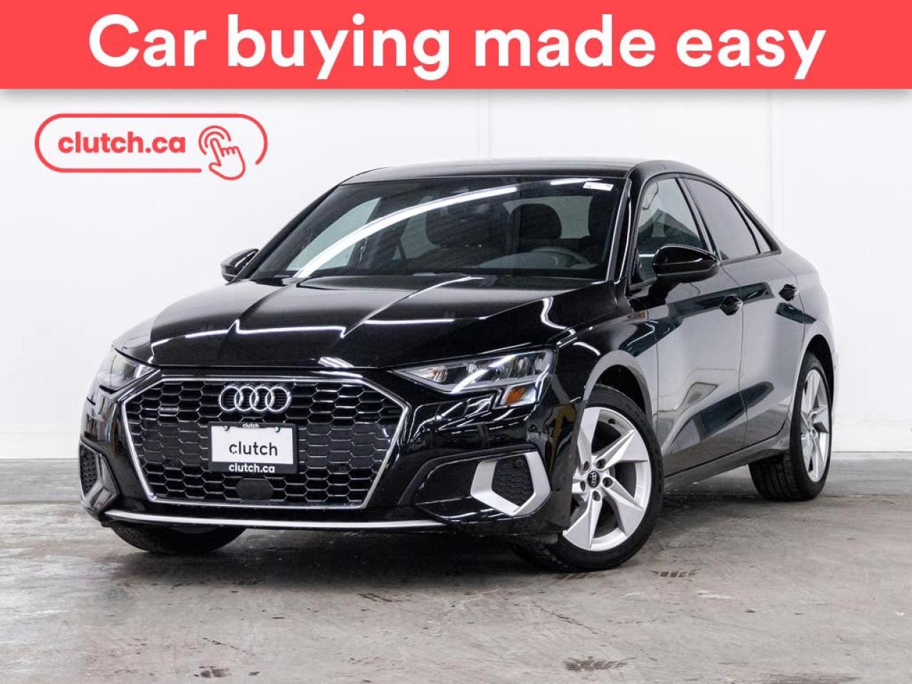 Used 2023 Audi A3 40 Komfort AWD w/ Apple CarPlay & Android Auto, Sunroof, Heated Front Seats for sale in Toronto, ON