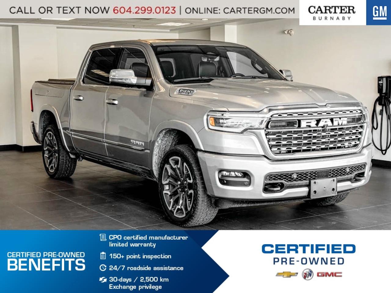 Used 2025 RAM 1500 LIMITED 4X4 | PWR SEATS/HEATED LTHR STEERING WHEEL for sale in Burnaby, BC