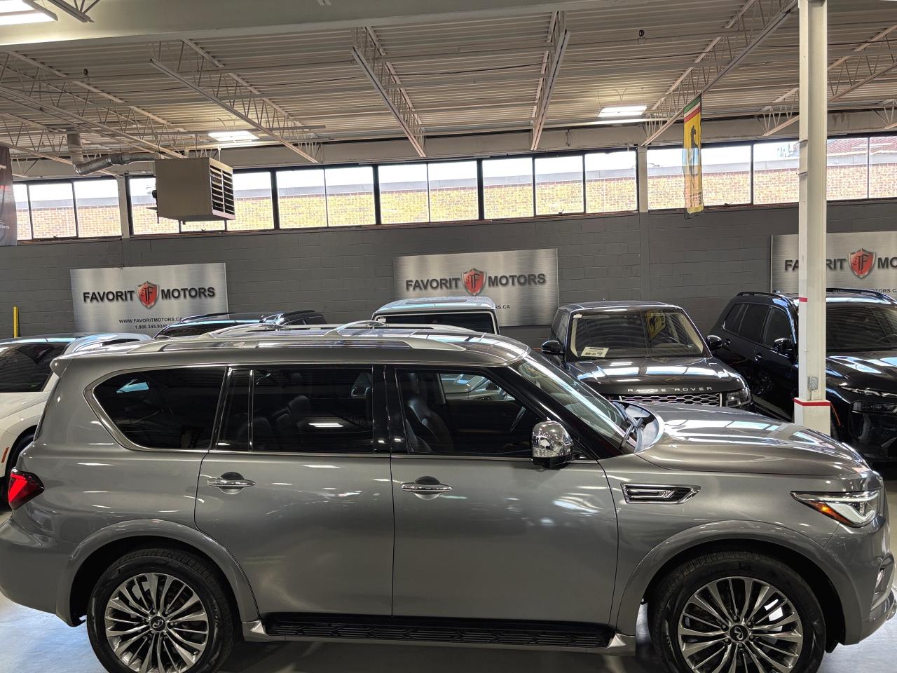 2020 Infiniti QX80 ProACTIVE|AWD|8PASS|REARDVD|BROWNLEATHER|NAV|BOSE| - Photo #3
