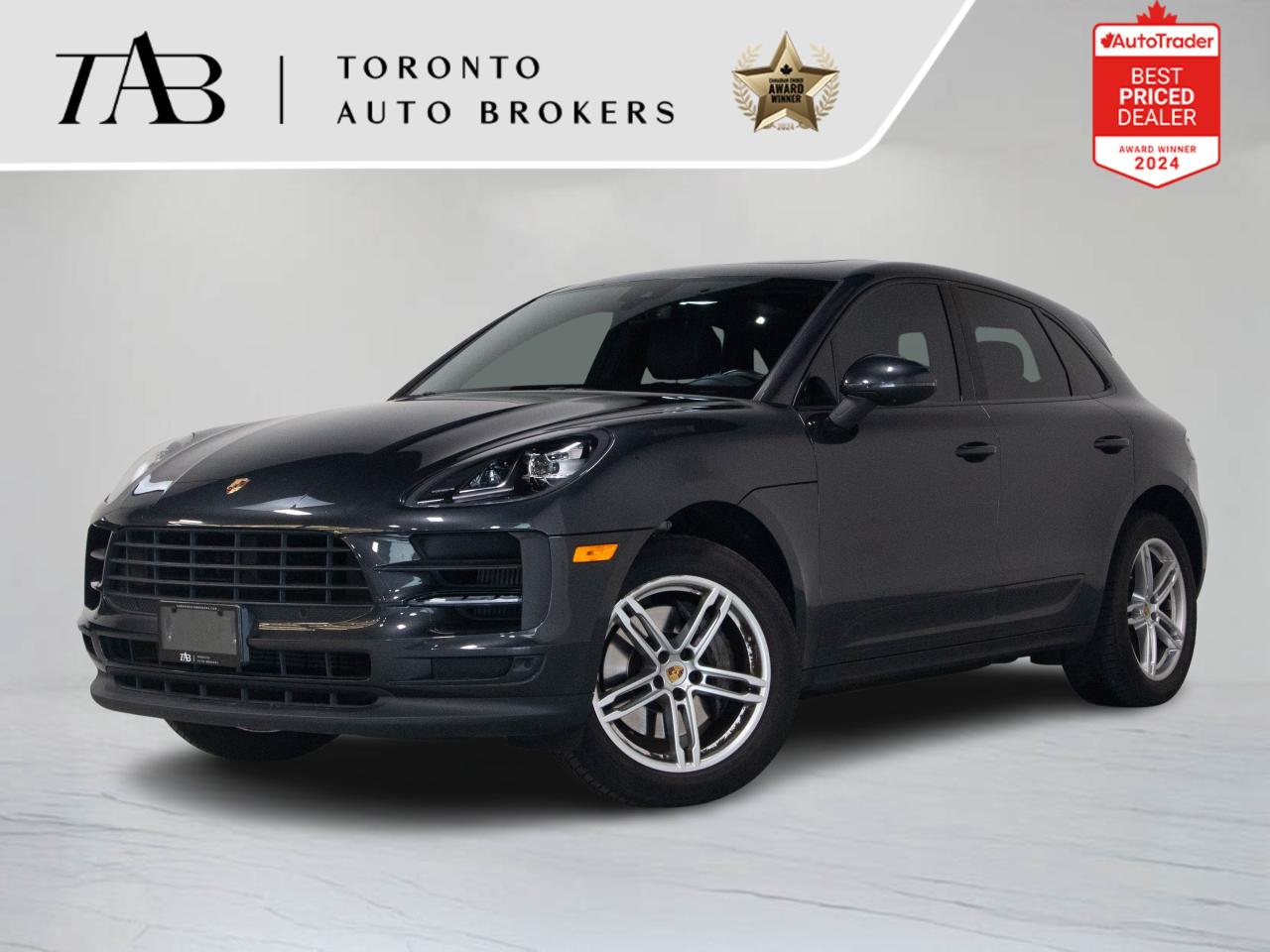Recent Arrival! Gray 2019 Porsche Macan

NOW OFFERING 3 MONTH DEFERRED FINANCING PAYMENTS ON APPROVED CREDIT. WE OFFER THE BEST FINANCE RATES, AND DONT CHARGE ANY FINANCING FEE Looking for a top-rated pre-owned luxury car dealership in the GTA? Look no further than Toronto Auto Brokers (TAB)! Were proud to have won multiple awards, including the 2024 AutoTrader Best Priced Dealer, the 2024 CarGurus Award, the 2025 Top Choice Award, the 2025 Consumer Satisfaction Award, the 2025 Canadian Choice Award, the 2025 Three Best Rated Dealer Award, and many more!

With 30 years of experience serving the Greater Toronto Area, TAB is a respected and trusted name in the pre-owned luxury car industry. Our 30,000 sq.Ft indoor showroom is home to a wide range of luxury vehicles from top brands like BMW, Mercedes-Benz, Audi, Porsche, Land Rover, Jaguar, Aston Martin, Bentley, Maserati, and more. And we dont just serve the GTA, were proud to offer our services to all cities in Canada, including Vancouver, Montreal, Calgary, Edmonton, Winnipeg, Saskatchewan, Halifax, and more.

At TAB, were committed to providing a no-pressure environment and honest work ethics. As a family-owned and operated business, we treat every customer like family and ensure that every interaction is a positive one. Come experience the TAB Lifestyle at its truest form, luxury car buying has never been more enjoyable and exciting!

We offer a variety of services to make your purchase experience as easy and stress-free as possible. From competitive and simple financing and leasing options to extended warranties, aftermarket services, and full history reports on every vehicle, we have everything you need to make an informed decision. We welcome every trade, even if youre just looking to sell your car without buying, and when it comes to financing or leasing, we offer same day approvals, with access to over 50 lenders, including all of the banks in Canada. Feel free to check out your own Equifax credit score without affecting your credit score, simply click on the Equifax tab above and see if you qualify.

So if youre looking for a luxury pre-owned car dealership in Toronto, look no further than TAB! We proudly serve the GTA, including Toronto, Etobicoke, Woodbridge, North York, York Region, Vaughan, Thornhill, Richmond Hill, Mississauga, Scarborough, Markham, Oshawa, Peteborough, Hamilton, Newmarket, Orangeville, Aurora, Brantford, Barrie, Kitchener, Niagara Falls, Oakville, Cambridge, Kitchener, Waterloo, Guelph, London, Windsor, Orillia, Pickering, Ajax, Whitby, Durham, Cobourg, Belleville, Kingston, Ottawa, Montreal, Vancouver, Winnipeg, Calgary, Edmonton, Regina, Halifax, and more.

Call us today or visit our website to learn more about our inventory and services. And remember, all prices exclude applicable taxes and licensing, and vehicles can be certified at an additional cost of $999.