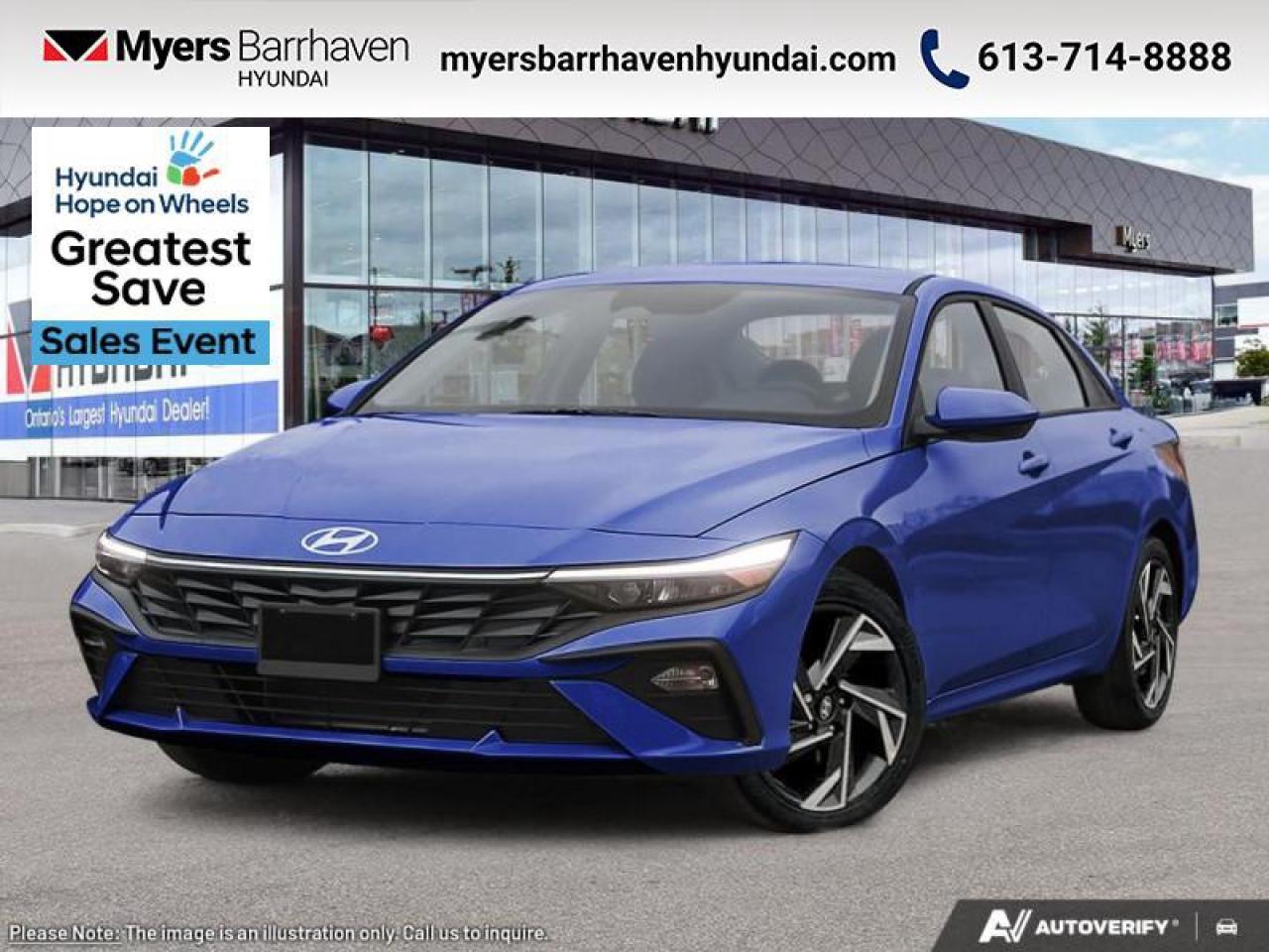New 2025 Hyundai Elantra Preferred IVT w/Tech Pkg  - $206 B/W for sale in Nepean, ON