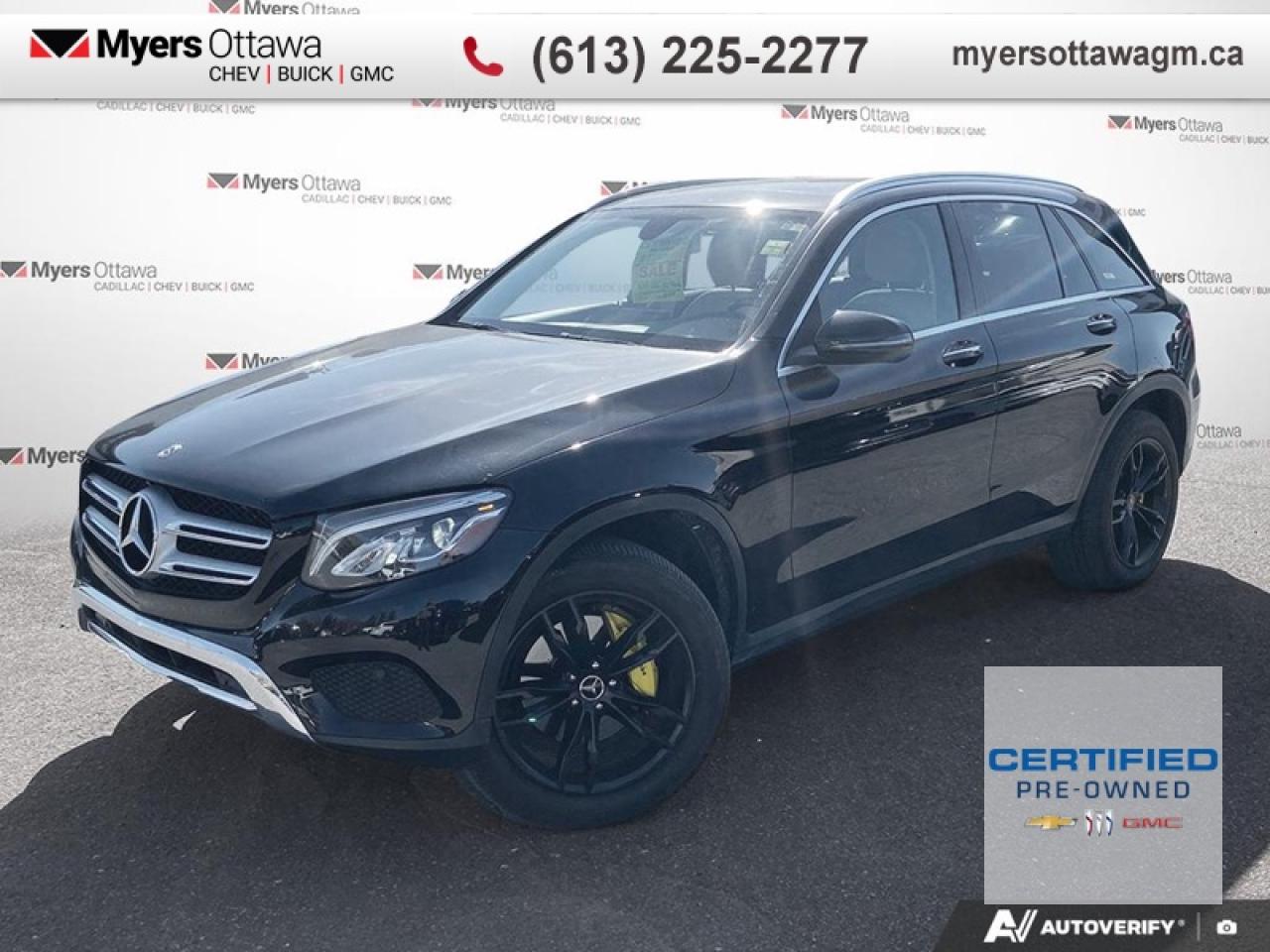 <b>CERTIFIED </b><br>   Compare at $27879 - Myers Cadillac is just $27067! <br> <br>JUST IN - 2019 MERCEDES GLC300 4MATIC AWD- BLACK ON BLACK, REAR CAMERA, ALLOYS, HEATED SEATS, POWER LIFTGATE, LOW KM, NON SMOKER, CLEAN CARFAX, NO ADMIN FEES. <br> <br>To apply right now for financing use this link : <a href=https://creditonline.dealertrack.ca/Web/Default.aspx?Token=b35bf617-8dfe-4a3a-b6ae-b4e858efb71d&Lang=en target=_blank>https://creditonline.dealertrack.ca/Web/Default.aspx?Token=b35bf617-8dfe-4a3a-b6ae-b4e858efb71d&Lang=en</a><br><br> <br/>Certified Pre-Owned Vehicles. Instead of worries our vehicles come with a 150+ point inspection and a 30 day / 2,500kms Vehicle Exchange Privilege. Buy with confidence! <br> <br/><br>All prices include Admin fee and Etching Registration, applicable Taxes and licensing fees are extra.<br>*LIFETIME ENGINE TRANSMISSION WARRANTY NOT AVAILABLE ON VEHICLES WITH KMS EXCEEDING 140,000KM, VEHICLES 8 YEARS & OLDER, OR HIGHLINE BRAND VEHICLE(eg. BMW, INFINITI. CADILLAC, LEXUS...)<br> Come by and check out our fleet of 60+ used cars and trucks and 170+ new cars and trucks for sale in Ottawa.  o~o