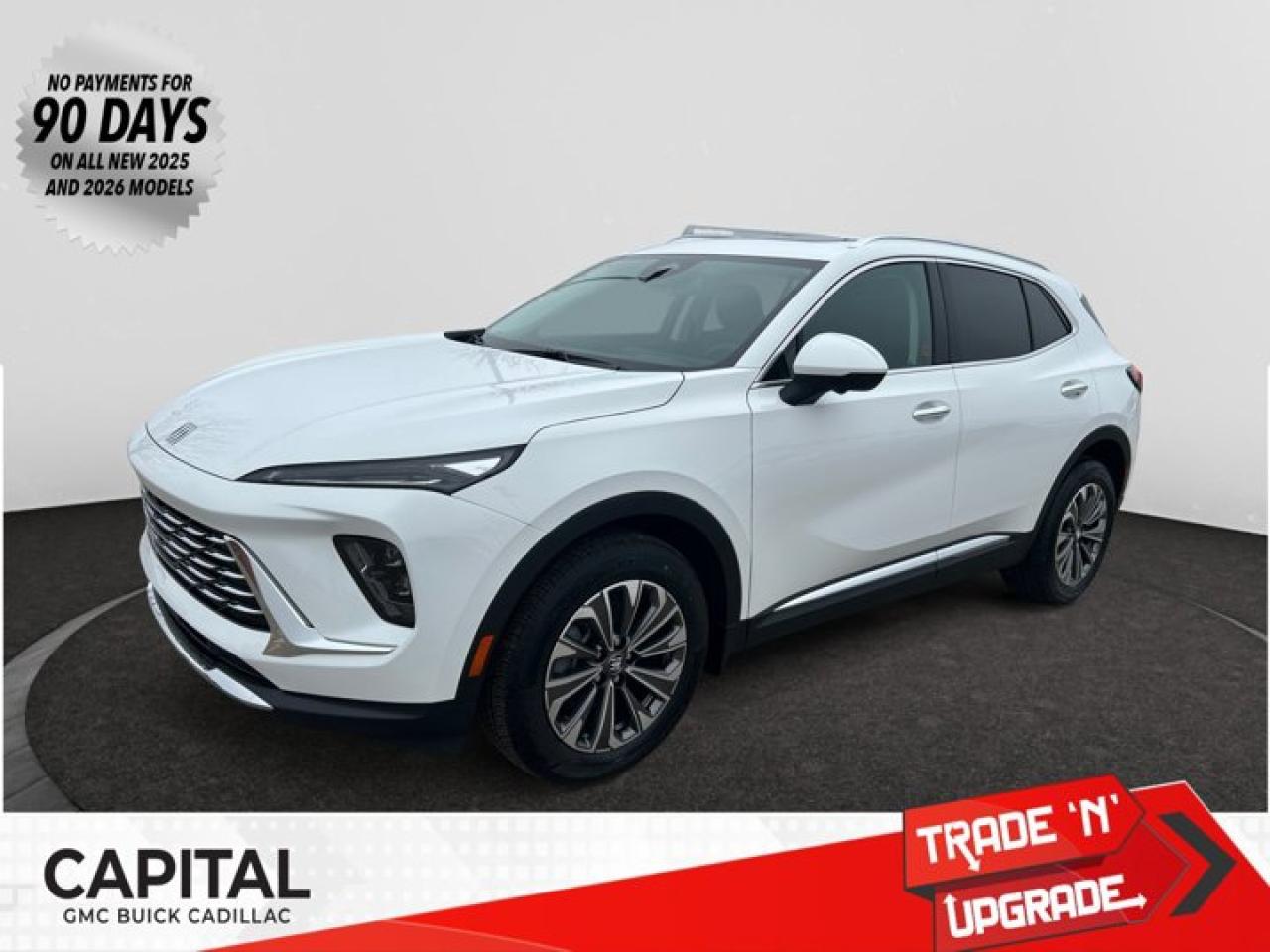 This 2026 Buick Envision in Summit White is equipped with AWD and Turbocharged Gas I4 2.0L/- TBD  engine.The Buick Envision is a joy to drive and a joy to share. Its sculpted, assertive design combines dynamic lines with head-turning features to elevate expectations of what a luxury SUV can be. Simply kick your foot under the rear bumper or press a button on your key fob to open the standard hands-free power liftgate. From sculpted headlamps, signature waterfall grille to its sculpted, high-tech LED-accented taillamps and crafted chrome details all add to the signature styling of this SUV. Envisions beautifully modern interior is bound to get a few conversations started, with its spacious, welcoming design, thoughtful craftsmanship and premium amenities. The Envision offers two efficient engines: the standard 2.5L DOHC SIDI, or available 2.0L turbo. It also features available all-wheel drive, stability control and adaptive cruise control, allowing you to drive with confidence. Starting with the driver information center, youre able to stay connected to whats going on inside and outside. Envision also comes with an available built-in Wi-Fi hotspot and infotainment system, the myBuick app, Apple CarPlay and Android Auto, staying connected on the go has never been easier or more convenient. Youll also find a comprehensive suite of safety features such as rear cross traffic alert, an intelligent air bag system, safety alert seat, surround vision, lane keep assist and OnStar, all working to help keep you confident on the road.Key features of the Envision Preferred include: Keyless Open with Push-Button Start, Heated 8-way Power Adjustable Front Seats, and Hands-Free Power Programmable Liftgate, and Rear Park Assist.Check out this vehicles pictures, features, options and specs, and let us know if you have any questions. Helping find the perfect vehicle FOR YOU is our only priority.P.S...Sometimes texting is easier. Text (or call) 306-801-9090 for fast answers at your fingertips!Dealer License #914248Disclaimer: All prices are plus taxes & fees. See dealer for Details. Dealer Permit # 914248 See dealer for Details.