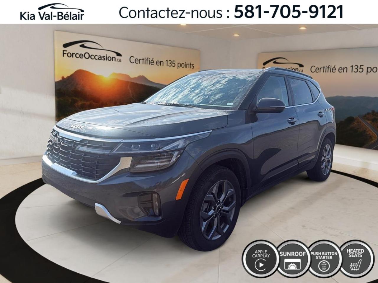 Used 2025 Kia Seltos EX *AWD *TOIT *CUIR *CAMERA *CARPLAY *SIEGES/VOLANT CHAUFF for sale in Québec, QC