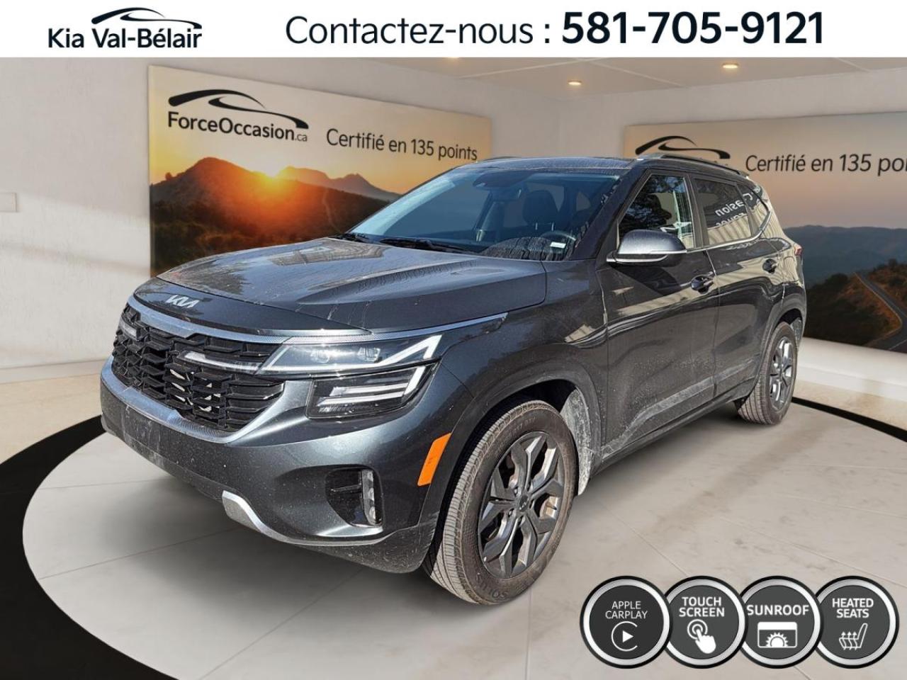 Used 2025 Kia Seltos EX *AWD *TOIT *CUIR *CAMERA *CARPLAY *SIEGES/VOLANT CHAUFF for sale in Québec, QC