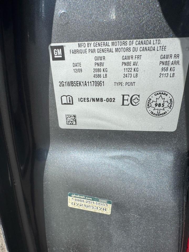 2010 Chevrolet Impala LT, ALLOYS, V6, ONLY 113KMS, AS IS SPECIAL - Photo #17