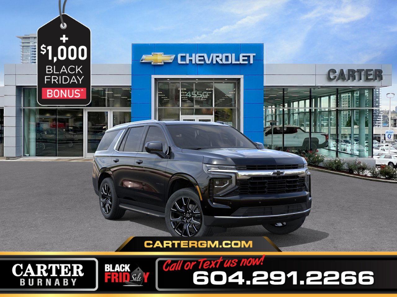 New 2026 Chevrolet Tahoe LS 4WD | 5.3L ENGINE/MAX TRAILERING/HD SURROUND for sale in Burnaby, BC