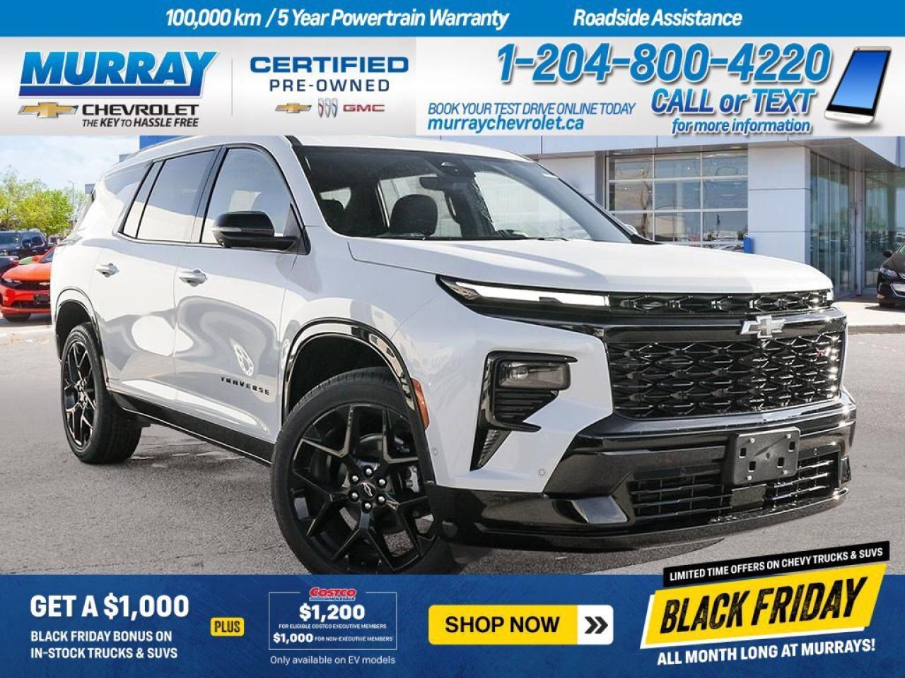 New 2026 Chevrolet Traverse RS for sale in Winnipeg, MB