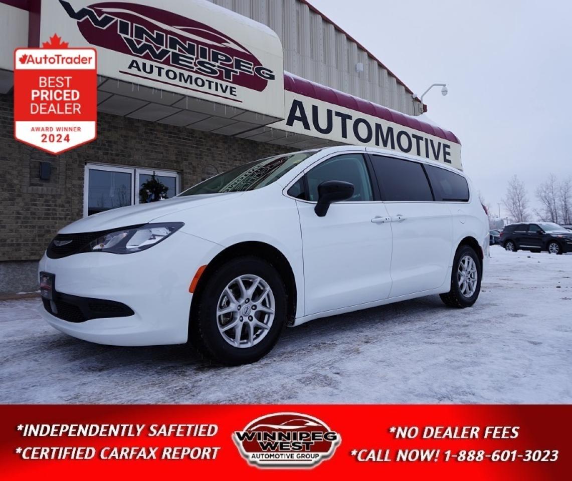 *** Dealer arranged financing on site! Quick, Simple,  no calls or waiting on bank appointments required!! Drive away today ***   NO ADMINISTRATION FEES!!

 JUST ARRIVED  2024 CHRYSLER GRAND CARAVAN SXT 

FULLY EQUIPPED WITH THE CUSTOMER PREFERRED PACKAGE 27E  POWER DOORS, HEATED SEATS, REMOTE START, & MORE! Why buy new when you can save thousands on this like-new 2024 Grand Caravan SXT, finished in Bright White with a Black interior featuring Alloy cloth seats with Ravine inserts and detailed contrast stitching. This van blends modern comfort, safety, and family-friendly practicality in one stylish, well-equipped package! Powered by the proven 3.6L Pentastar VVT V6 engine with Stop/Start technology and a 9-speed automatic transmission, the Grand Caravan SXT delivers smooth, efficient power whether youre commuting, carpooling, or road-tripping across Canada.

 FEATURE HIGHLIGHTS  CUSTOMER PREFERRED PACKAGE 27E:

3.6L Pentastar V6 with 287HP and 9-Speed Automatic Transmission

Dual Power Sliding Doors & Power Liftgate  effortless access for the whole family

Heated Front Seats & Heated Leather-Wrapped Steering Wheel  stay cozy in any season

Remote Start System & Keyless Enter n Go with push-button start

17-inch Tech Silver Aluminum Wheels with Body-Color Door Handles & Mirrors

Bright Stow n Place Roof Rack System & Deep-Tint Sunscreen Glass for added style and utility

Tri-Zone Manual Climate Control with rear A/C and heat

Second-Row Stow n Go Bucket Seats and Third-Row 60/40 Stow n Go Bench for ultimate versatility

Second-Row In-Floor Storage Bins for hidden cargo space

Apple CarPlay & Android Auto connectivity with hands-free Bluetooth

6-Speaker Audio System with SiriusXM compatibility

Automatic Headlamps & Electric Power Steering

Park-View Rear Back-Up Camera

Comprehensive Safety Suite: Advanced multistage airbags (front, side, curtain, and knee), Electronic Stability Control, All-Speed Traction Control, Hill Start Assist, and Tire Pressure Monitoring

This 2024 Grand Caravan SXT offers unmatched flexibility, easy-to-clean Stow n Go seating, and family-friendly convenience features you wont find in most SUVs  all wrapped in a stylish, modern package backed by Chryslers trusted engineering. Perfect for busy families, road trips, ride-sharing, or anyone who needs space and comfort without compromise! Dont miss this low-kilometer, hard-to-find 2024 Grand Caravan SXT  these dont last long, especially when equipped like this! Call or visit us today to experience why the Chrysler Grand Caravan remains Canadas favorite family vehicle! 

Comes with a Manitoba Safety Certification, and we have many Extended Powertrain warrantys available on your vehicle purchase up to 10-year coverage (on eligible vehicles see dealer for details). Financing on site with Zero down financing OAC. Trades accepted. View at Winnipeg West Automotive Group, 5195 Portage Ave. (only a couple of minutes past the new Costco) Dealer permit # 6007, Call now 1(888) 601-3023. This Car is located in Winnipeg Manitoba,  however we can have it shipped anywhere in North America relatively inexpensively.