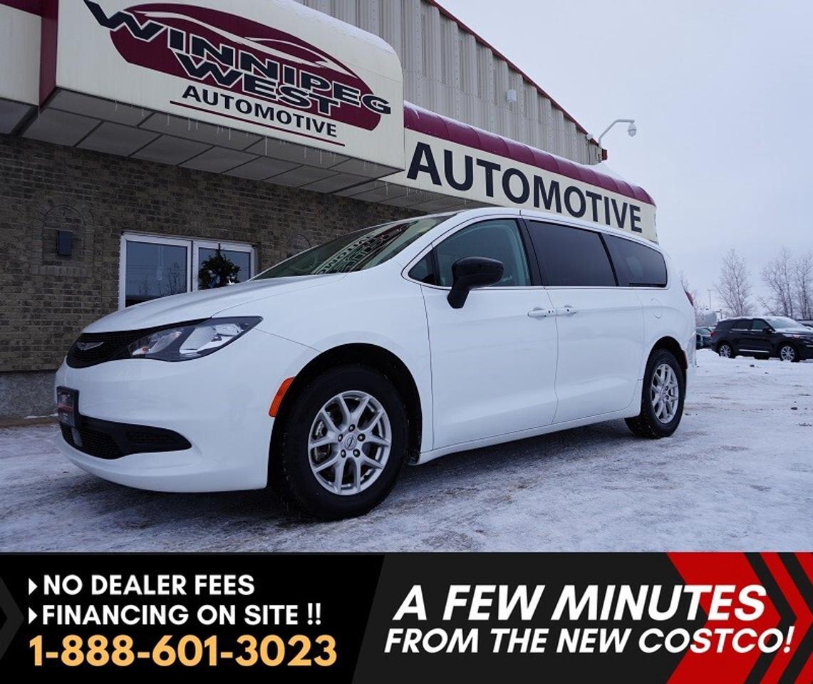 *** Dealer arranged financing on site! Quick, Simple,  no calls or waiting on bank appointments required!! Drive away today ***   NO ADMINISTRATION FEES!!

 JUST ARRIVED  2024 CHRYSLER GRAND CARAVAN SXT 

FULLY EQUIPPED WITH THE CUSTOMER PREFERRED PACKAGE 27E  POWER DOORS, HEATED SEATS, REMOTE START, & MORE! Why buy new when you can save thousands on this like-new 2024 Grand Caravan SXT, finished in Bright White with a Black interior featuring Alloy cloth seats with Ravine inserts and detailed contrast stitching. This van blends modern comfort, safety, and family-friendly practicality in one stylish, well-equipped package! Powered by the proven 3.6L Pentastar VVT V6 engine with Stop/Start technology and a 9-speed automatic transmission, the Grand Caravan SXT delivers smooth, efficient power whether youre commuting, carpooling, or road-tripping across Canada.

 FEATURE HIGHLIGHTS  CUSTOMER PREFERRED PACKAGE 27E:

3.6L Pentastar V6 with 287HP and 9-Speed Automatic Transmission

Dual Power Sliding Doors & Power Liftgate  effortless access for the whole family

Heated Front Seats & Heated Leather-Wrapped Steering Wheel  stay cozy in any season

Remote Start System & Keyless Enter n Go with push-button start

17-inch Tech Silver Aluminum Wheels with Body-Color Door Handles & Mirrors

Bright Stow n Place Roof Rack System & Deep-Tint Sunscreen Glass for added style and utility

Tri-Zone Manual Climate Control with rear A/C and heat

Second-Row Stow n Go Bucket Seats and Third-Row 60/40 Stow n Go Bench for ultimate versatility

Second-Row In-Floor Storage Bins for hidden cargo space

Apple CarPlay & Android Auto connectivity with hands-free Bluetooth

6-Speaker Audio System with SiriusXM compatibility

Automatic Headlamps & Electric Power Steering

Park-View Rear Back-Up Camera

Comprehensive Safety Suite: Advanced multistage airbags (front, side, curtain, and knee), Electronic Stability Control, All-Speed Traction Control, Hill Start Assist, and Tire Pressure Monitoring

This 2024 Grand Caravan SXT offers unmatched flexibility, easy-to-clean Stow n Go seating, and family-friendly convenience features you wont find in most SUVs  all wrapped in a stylish, modern package backed by Chryslers trusted engineering. Perfect for busy families, road trips, ride-sharing, or anyone who needs space and comfort without compromise! Dont miss this low-kilometer, hard-to-find 2024 Grand Caravan SXT  these dont last long, especially when equipped like this! Call or visit us today to experience why the Chrysler Grand Caravan remains Canadas favorite family vehicle! 

Comes with a Manitoba Safety Certification, and we have many Extended Powertrain warranties available on your vehicle purchase up to 10-year coverage (on eligible vehicles see dealer for details). Financing on site with Zero down financing OAC. Trades accepted. View at Winnipeg West Automotive Group, 5195 Portage Ave. (only a couple of minutes past the new Costco) Dealer permit # 6007, Call now 1(888) 601-3023. This Car is located in Winnipeg Manitoba,  however we can have it shipped anywhere in North America relatively inexpensively.