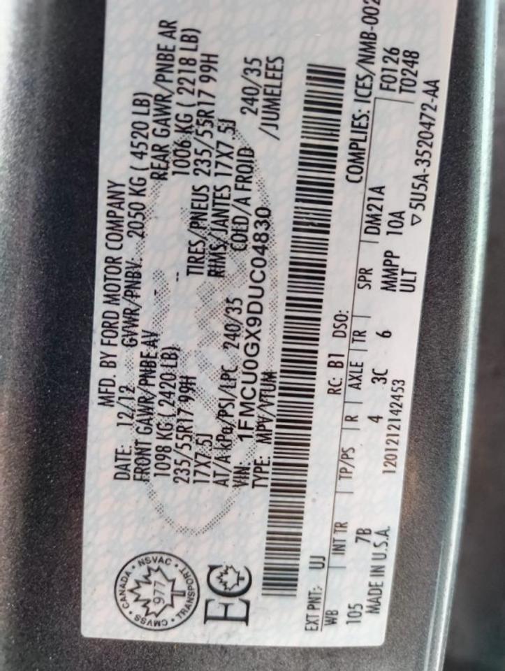 2013 Ford Escape SE 4dr Front-wheel Drive Automatic Photo