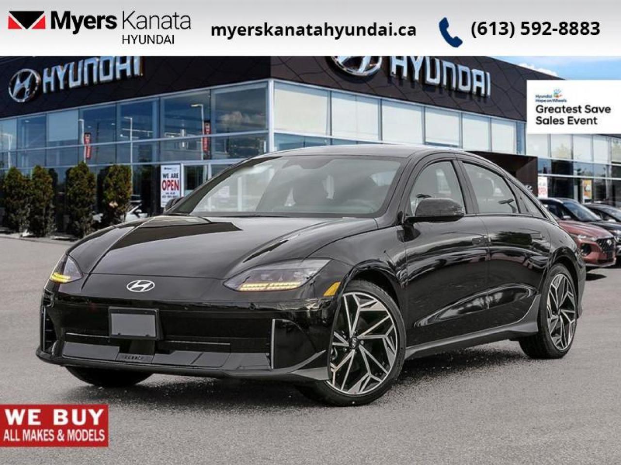 New 2025 Hyundai IONIQ 6 Preferred AWD Long Range w/Ultimate Pkg  - $205.36 /Wk for sale in Kanata, ON