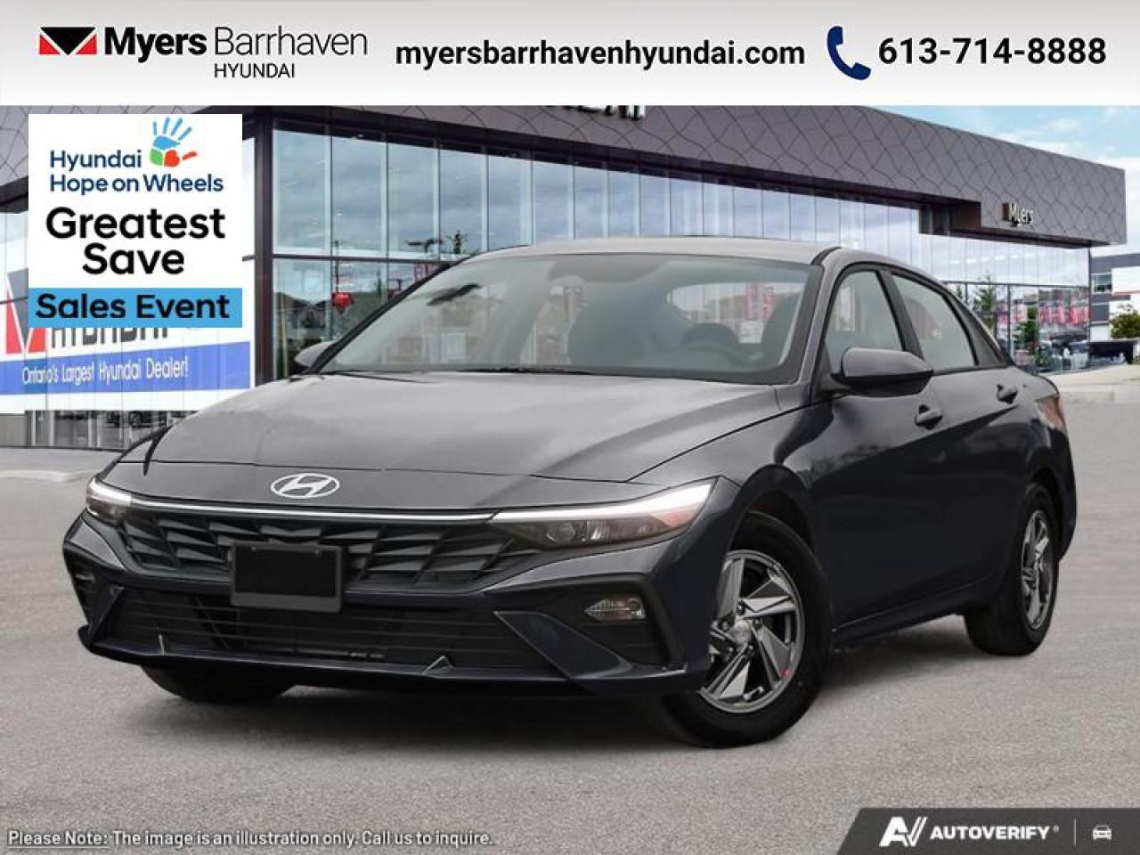 New 2025 Hyundai Elantra Preferred IVT w/Tech Pkg  - $181 B/W for sale in Nepean, ON