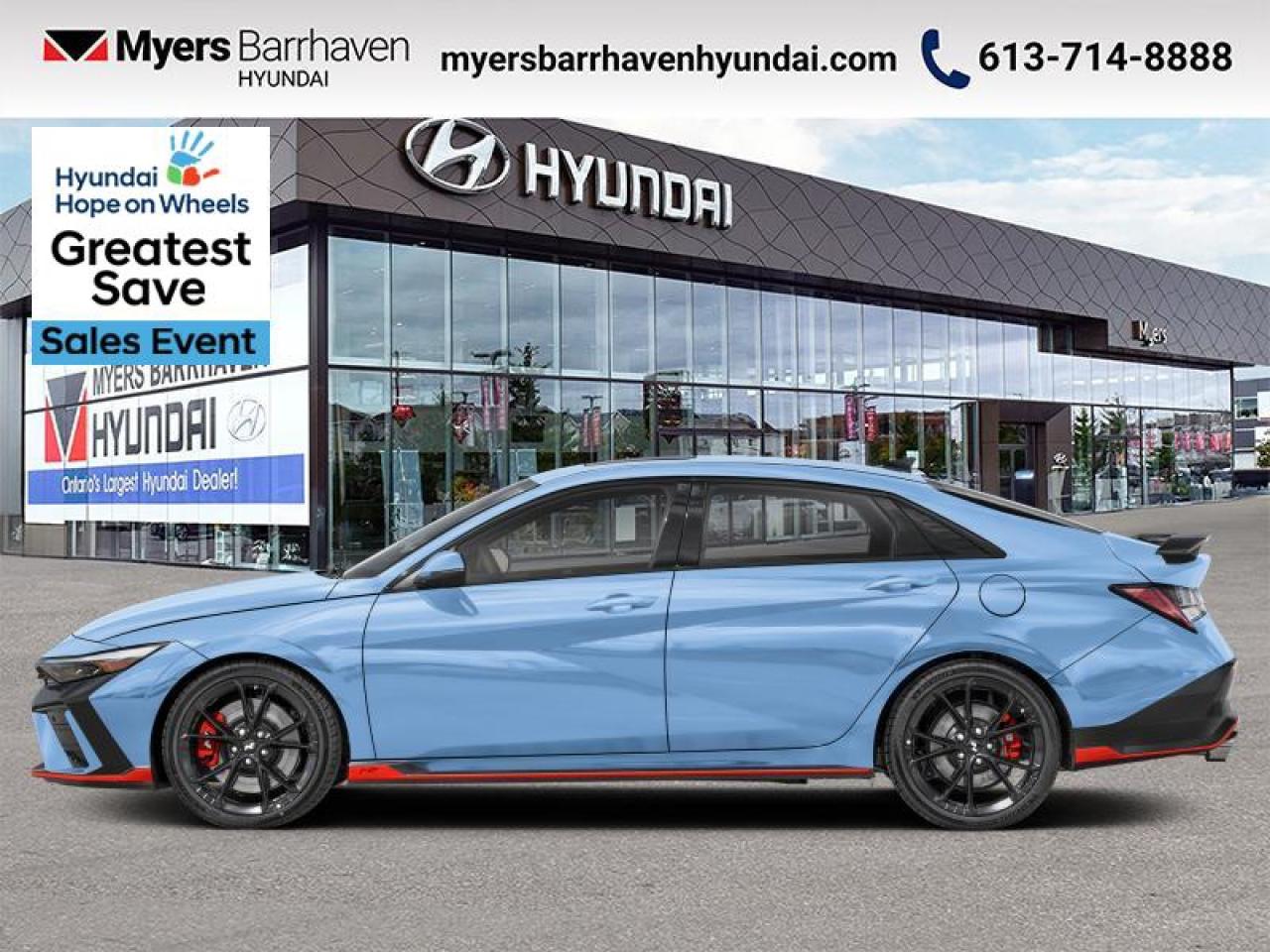 New 2025 Hyundai Elantra N Manual  - Sunroof -  Premium Audio - $273 B/W for sale in Nepean, ON