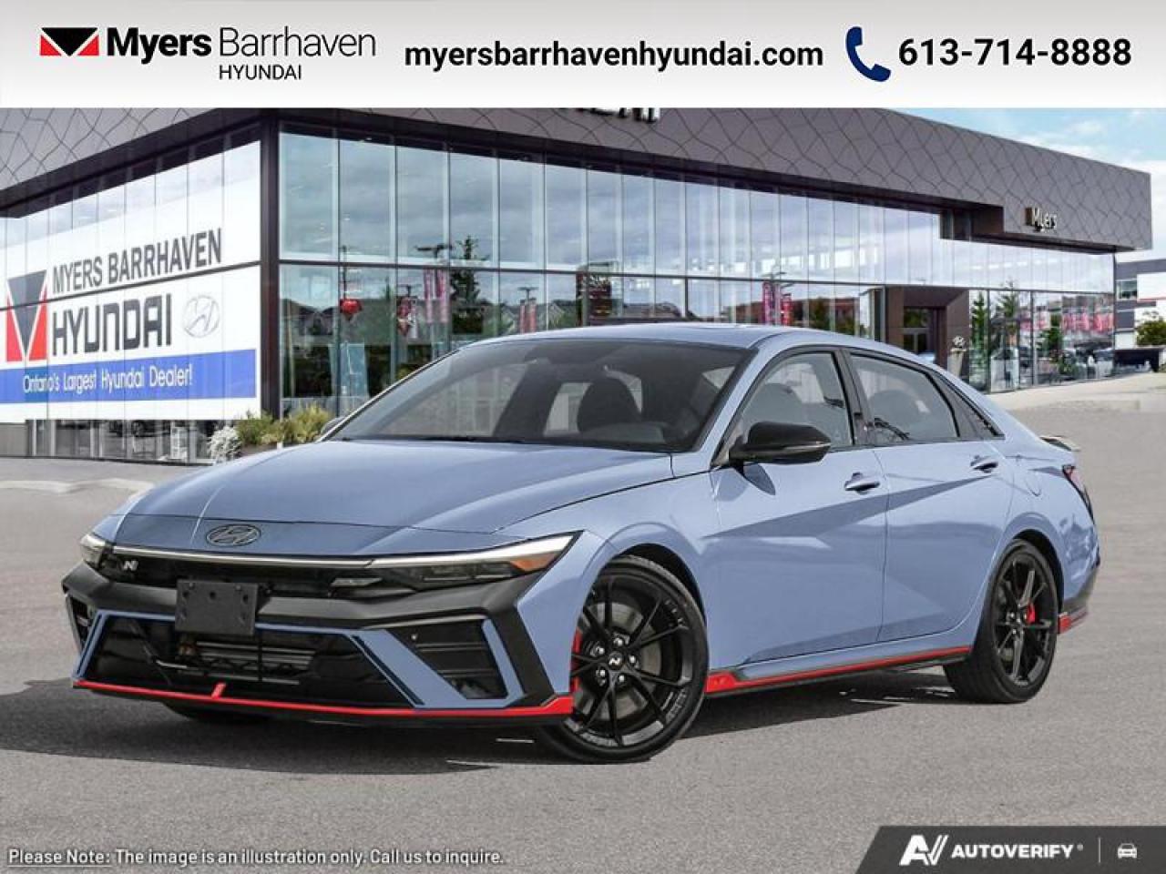 New 2025 Hyundai Elantra N Manual  - Sunroof -  Premium Audio - $273 B/W for sale in Nepean, ON