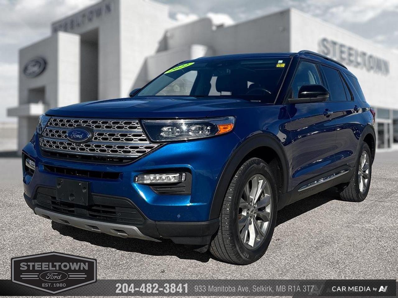 Used 2022 Ford Explorer Limited  - Leather Seats -  Cooled Seats for sale in Selkirk, MB