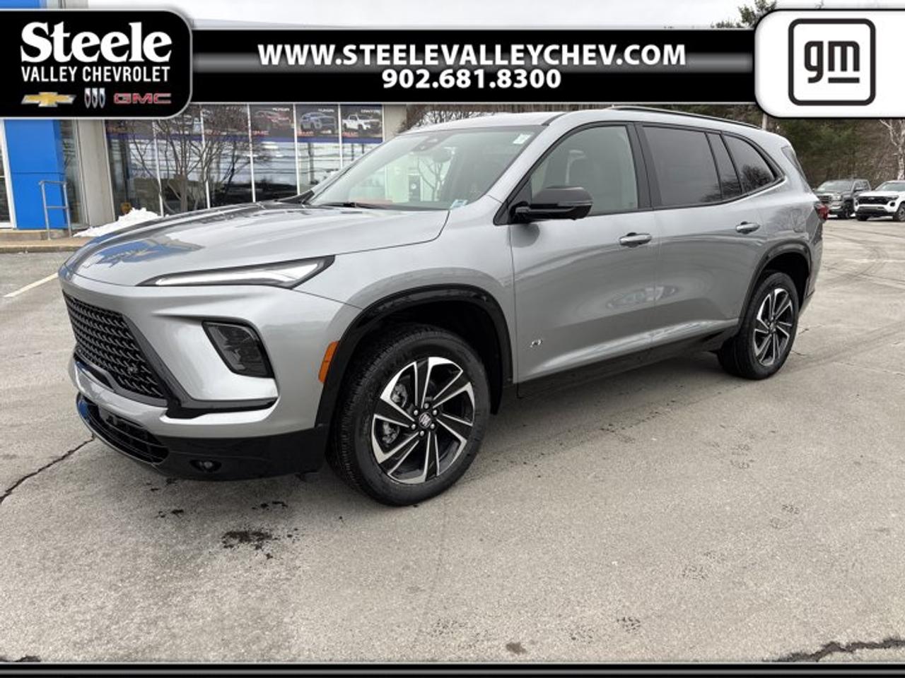 TRANSMISSION, 8-SPEED AUTOMATIC, ELECTRONICALLY CONTROLLED (STD), SPORT TOURING PREFERRED EQUIPMENT GROUP includes standard equipment, ENGINE, 2.5L TURBO DOHC SIDI WITH VARIABLE VALVE TIMING (VVT) (328 hp [244 kW] @ 5500 rpm, 326 lb-ft of torque [442 N-m] @ 3500 rpm) (STD), Wireless Phone Charging, Wireless Google Android Auto, Wireless Apple CarPlay, Wipers, front intermittent, Wiper, rear intermittent with washer, Windows, power with driver Express-Up and all windows Express-Down, Window, rear side, solar absorbing, privacy tinting. This Buick Enclave has a powerful Gas 2.5L/ engine powering this Automatic transmission.* Experience a Fully-Loaded Buick Enclave Sport Touring *Wi-Fi Hotspot capable (Terms and limitations apply. See onstar.ca or dealer for details.), Wheels, 20 (50.8 cm) Alloy with High Gloss Black and Machine Finish, Wheel, spare, 18 x 4.5 (45.7 cm x 11.4 cm) steel, Wheel mouldings, High Gloss Black, painted, Visors, driver and front passenger illuminated vanity mirrors, Vehicle health management provides advanced warning of vehicle issues, USB ports, single charge, 2 type-C, third row, USB ports, 2 type-C located on back of centre console, charge-only, USB ports, 2 (first row) Charge/Data ports located on front console, Traffic Sign Recognition, Traction control, electronic, Tires, P255/55R20 all-season blackwall, Tire, compact spare, T135/70R18, blackwall, Tire Pressure Monitoring System, auto learn, Theft-deterrent system, vehicle, PASS-Key III, engine immobilizer with content theft alarm, Teen Driver configurable feature that lets you activate customizable vehicle settings associated with a key fob, to help encourage safe driving behaviour. It can limit certain available vehicle features, and it prevents certain safety systems from being turned off. An in-vehicle report card gives you information on driving habits and helps you to continue to coach your new driver, Tail lamps, base, Suspension, Performance, Storage system, rear cargo area under floor, Steering wheel, wrapped, flat-bottom.* Visit Us Today *For a must-own Buick Enclave come see us at Steele Valley Chevrolet Buick GMC Cadillac, 9184 Commercial Street, New Minas, NS, NS B4N3V9. Just minutes away!*Disclaimer*Please verify all information with a Steele Valley representative.