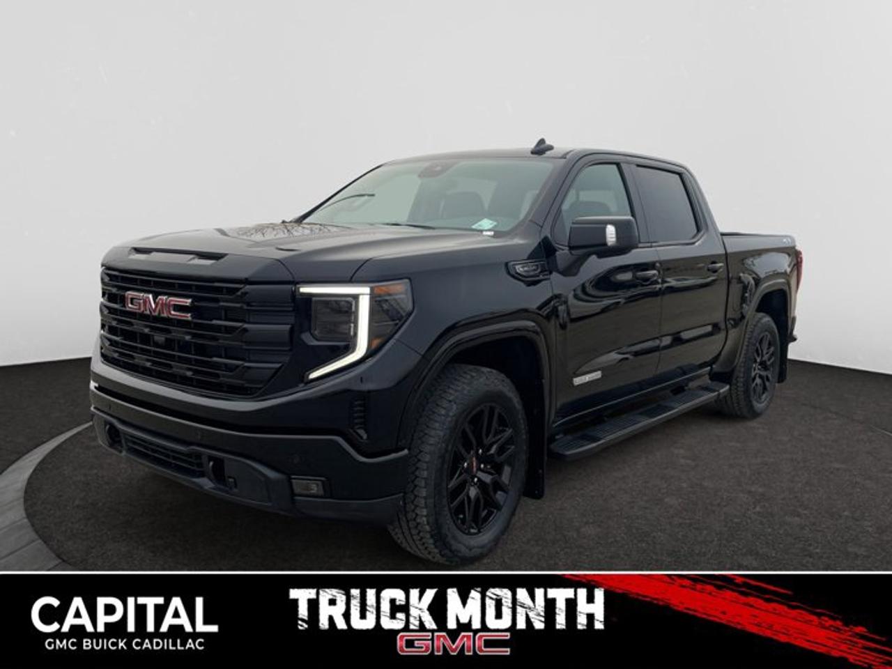 This 2026 GMC Sierra 1500 in Onyx Black is equipped with 4WD and Gas V8 5.3L/325 engine.The Next Generation Sierra redefines what it means to drive a pickup. The redesigned for 2019 Sierra 1500 boasts all-new proportions with a larger cargo box and cabin. It also shaves weight over the 2018 model through the use of a lighter boxed steel frame and extensive use of aluminum in the hood, tailgate, and doors.To help improve the hitching and towing experience, the available ProGrade Trailering System combines intelligent technologies to offer an in-vehicle Trailering App, a companion to trailering features in the myGMC app and multiple high-definition camera views.GMC has altered the pickup landscape with groundbreaking innovation that includes features such as available Rear Camera Mirror and available Multicolour Heads-Up Display that puts key vehicle information low on the windshield. Innovative safety features such as HD Surround Vision and Lane Change Alert with Side Blind Zone alert will also help you feel confident and in control in the Next Generation Seirra.Key features of the Sierra Elevation include: Monochromatic look with black grille and vertical recovery hooks, 20 gloss black painted-aluminum wheels, Available x31 Off-Road package with integrated dual exhaust and all-terrain tires, Keyless open and start, and LED cargo box lighting.Check out this vehicles pictures, features, options and specs, and let us know if you have any questions. Helping find the perfect vehicle FOR YOU is our only priority.P.S...Sometimes texting is easier. Text (or call) 306-801-9090 for fast answers at your fingertips!Dealer License #914248Disclaimer: All prices are plus taxes & fees. See dealer for Details. Dealer Permit # 914248 See dealer for Details.