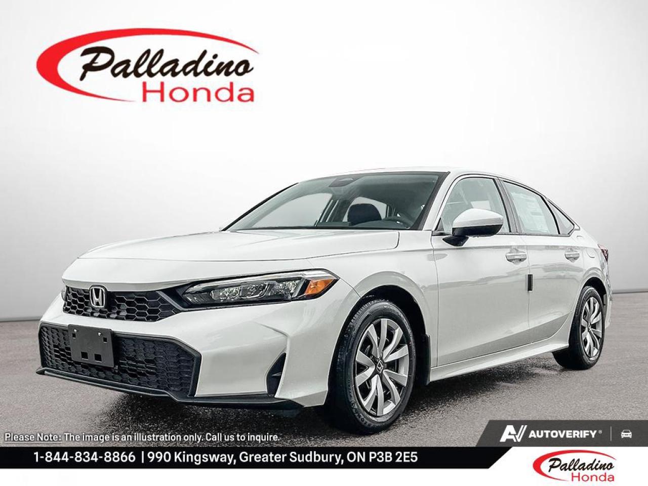 New 2026 Honda Civic SEDAN LX for sale in Greater Sudbury, ON