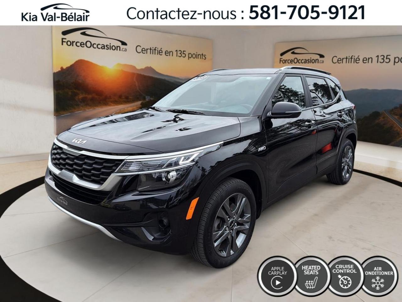 Used 2023 Kia Seltos LX *AWD *CRUISE *CAMERA *CARPLAY *SIEGES CHAUFF for sale in Québec, QC