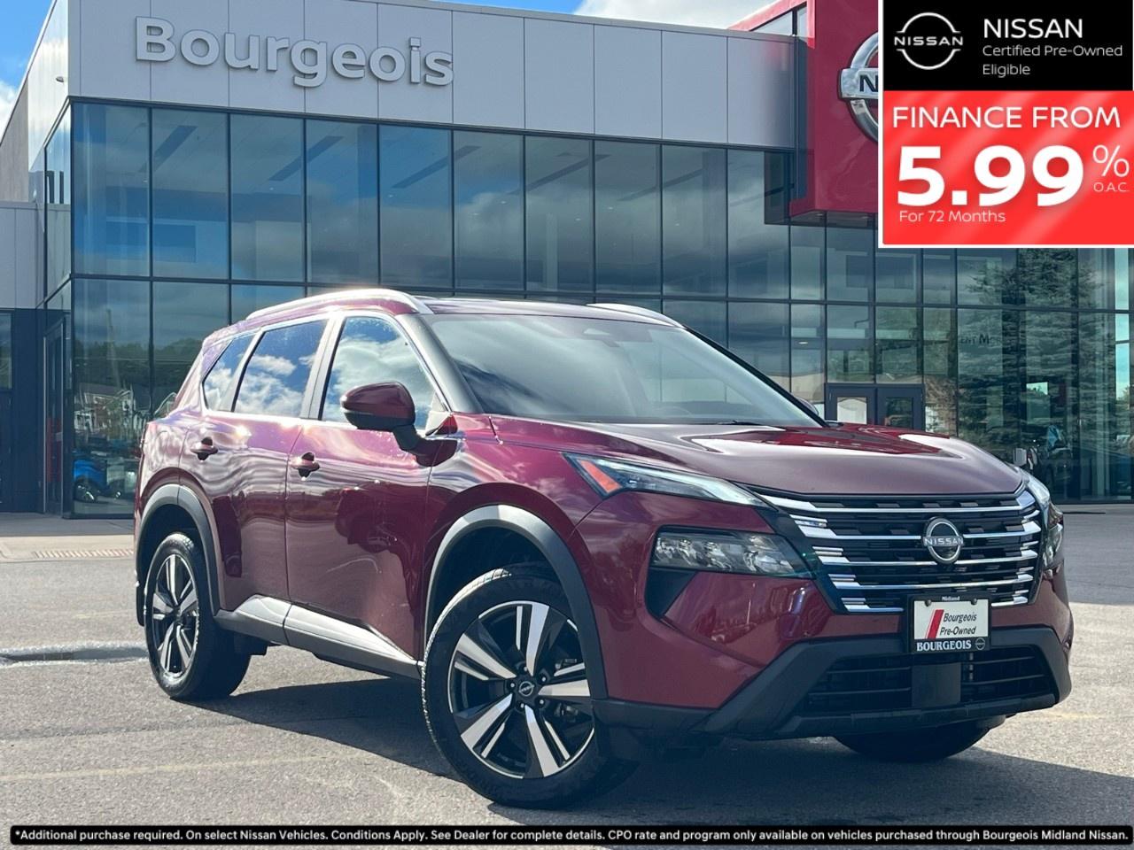 Used 2024 Nissan Rogue AWD SV Moonroof for sale in Midland, ON