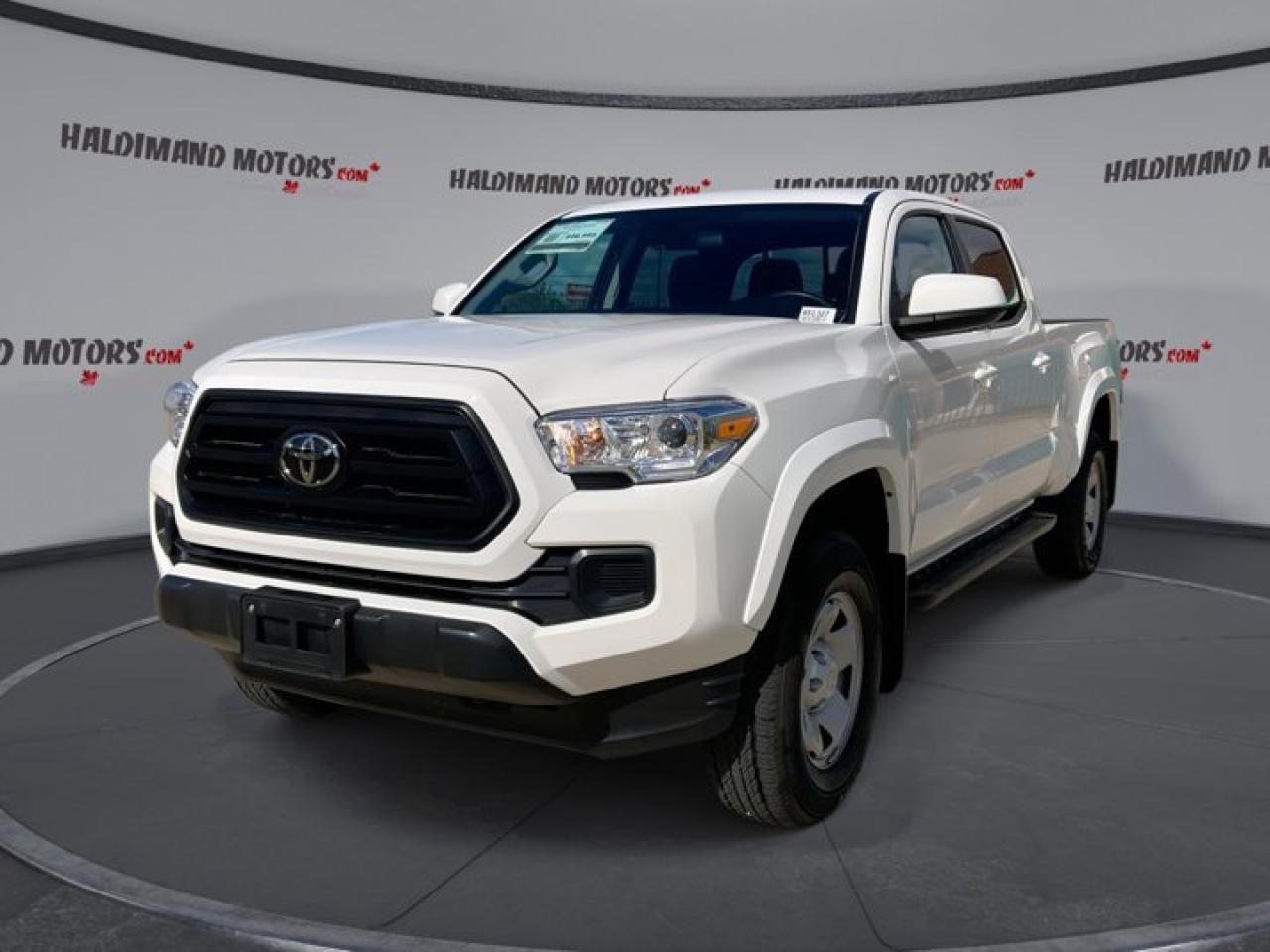 Dealer Certified Pre-Owned. This Toyota Tacoma delivers a Gas V-6 3.5 L engine powering this Automatic transmission. Lane Departure, Heated Seats - Front, Adaptive Cruise.*This Toyota Tacoma Features the Following Options *Transmission: 6-Speed Automatic, Transmission w/Sequential Shift Control, Toyota Safety Sense P (TSS-P), Tires: P245/75R16, Sliding Rear Window, Regular Ride Suspension -inc: rear leaf springs, Manual Air Conditioning, Lane Departure Alert (LDA) Lane Departure Warning, Heated Front Bucket Seats -inc: 4-way manually adjustable front seats w/driver lumbar support, Engine: 3.5L Direct Injection DOHC V6 w/VVT-i.*Visit Us Today *Treat yourself- stop by Haldimand Motors Ltd. located at 42 Talbot St E, Cayuga, ON N0A 1E0 to make this car yours today!