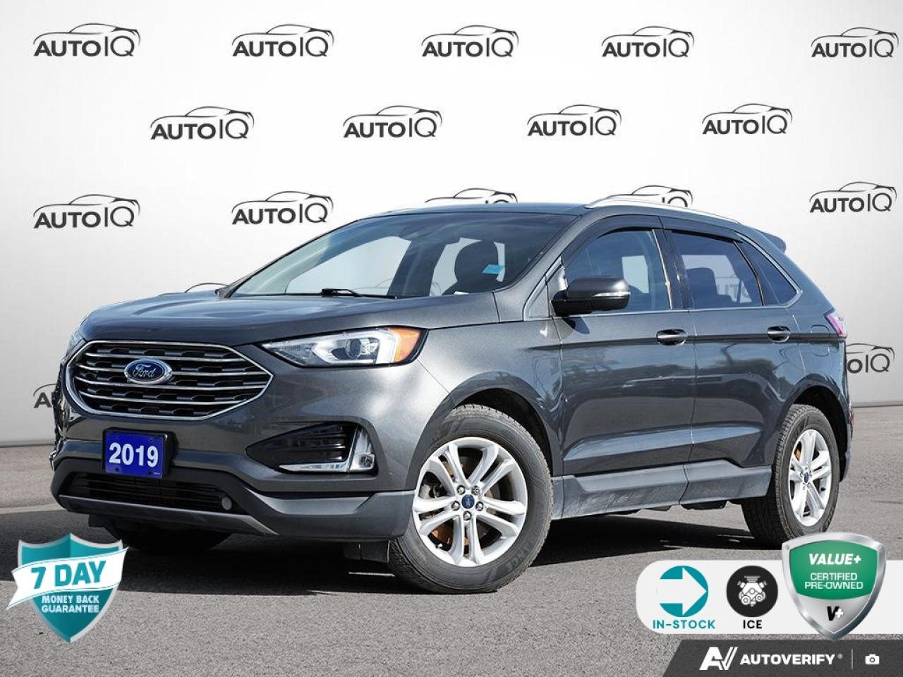 Odometer is 10024 kilometers below market average!<br><br>AWD, 9 Speakers, Air Conditioning, Alloy wheels, Auto High-beam Headlights, Automatic temperature control, Cold Weather Package, Delay-off headlights, Dual front impact airbags, Dual front side impact airbags, Emergency communication system: SYNC 3 911 Assist, Equipment Group 201A, Front & Rear Floor Liners, Front anti-roll bar, Front Bucket Seats, Front dual zone A/C, Front fog lights, Fully automatic headlights, Heated door mirrors, Heated front seats, Heated Steering Wheel, Knee airbag, Low tire pressure warning, Occupant sensing airbag, Outside temperature display, Overhead airbag, Power door mirrors, Power driver seat, Power Liftgate, Power passenger seat, Power steering, Power windows, Radio: AM/FM Stereo/MP3 Capable, Rain sensing wipers, Rear anti-roll bar, Rear Parking Sensors, Rear window defroster, Rear window wiper, Remote keyless entry, Roof rack: rails only, Split folding rear seat, Spoiler, Steering wheel mounted audio controls, SYNC 3 Communications & Entertainment System, Turn signal indicator mirrors, Voice-Activated Touchscreen Navigation System, Wheels: 18 Split-Spoke Sparkle Silver-Painted, Windshield Wiper De-Icer.<br><br>Magnetic<br>2019 Ford Edge SEL 201A | DUAL TEMPERATURE CONTROL | POWER LIFTGATE | COLD WEATHER PACKAGE | NAVIGATION | HEATED STEERING WHEEL | REMOTE KEYLESS ENTRY<br>201A | DUAL TEMPERATURE CONTROL | POWER LIFTGATE | COLD WEATHER PACKAGE | NAVIGATION | HEATED STEERING WHEEL | REMOTE KEYLESS ENTRY 4D Sport Utility<br>EcoBoost 2.0L I4 GTDi DOHC Turbocharged VCT 8-Speed Automatic<br>AWD<br><br><br>Reviews:<br>  * Owners say they appreciate the easy-to-use technology and enjoy a comfortable drive in most conditions. Expect a pleasing punch from the 2.7L engine, which sportier drivers seem to enjoy. The updated infotainment system is easy to learn, even for first-time touchscreen users. Source: autoTRADER.ca<p></p>

<h4>VALUE+ CERTIFIED PRE-OWNED VEHICLE</h4>

<p>36-point Provincial Safety Inspection<br />
172-point inspection combined mechanical, aesthetic, functional inspection including a vehicle report card<br />
Warranty: 30 Days or 1500 KMS on mechanical safety-related items and extended plans are available<br />
Complimentary CARFAX Vehicle History Report<br />
2X Provincial safety standard for tire tread depth<br />
2X Provincial safety standard for brake pad thickness<br />
7 Day Money Back Guarantee*<br />
Market Value Report provided<br />
Complimentary 3 months SIRIUS XM satellite radio subscription on equipped vehicles<br />
Complimentary wash and vacuum<br />
Vehicle scanned for open recall notifications from manufacturer</p>

<p>SPECIAL NOTE: This vehicle is reserved for AutoIQs retail customers only. Please, No dealer calls. Errors & omissions excepted.</p>

<p>*As-traded, specialty or high-performance vehicles are excluded from the 7-Day Money Back Guarantee Program (including, but not limited to Ford Shelby, Ford mustang GT, Ford Raptor, Chevrolet Corvette, Camaro 2SS, Camaro ZL1, V-Series Cadillac, Dodge/Jeep SRT, Hyundai N Line, all electric models)</p>