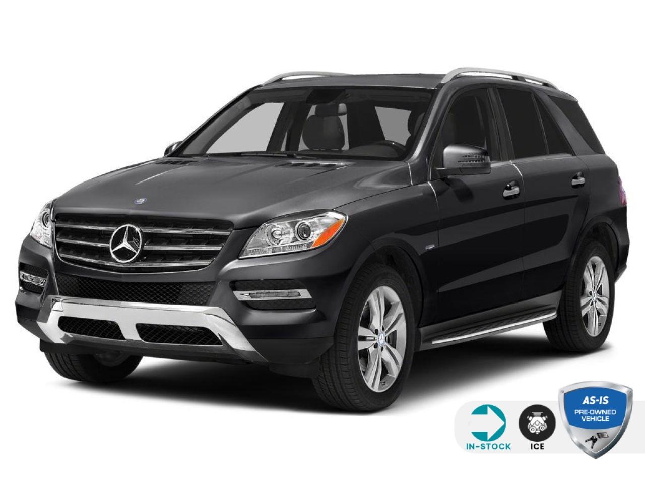 Recent Arrival!<br><br><br>4MATIC®, Black w/Leather Upholstery.<br><br>2015 Mercedes-Benz M-Class ML 350 4MATIC® 4MATIC® 4D Sport Utility 3.0L V6 Diesel DOHC 7G-TRONIC PLUS 7-Speed Automatic 4MATIC®<br><br>Awards:<br>  * IIHS Canada Top Safety Pick+<p></p>

<h4>AS-IS PRE-OWNED VEHICLE</h4>

<p>This vehicle is being sold AS-IS, unfit, not e-tested, and is not represented as being in roadworthy condition, mechanically sound or maintained at any guaranteed level of quality. The vehicle may not be fit for use as a means of transportation and may require substantial repairs at the purchasers expense. It may not be possible to register the vehicle to be driven in its current condition. This vehicle does not qualify for AutoIQs 7-Day Money Back Guarantee</p>

<p>The buyer of this vehicle will be responsible for all costs associated with passing a Ministry of Transportation Safety Inspection, which is needed to license a vehicle in the Province of Ontario. We are offering this vehicle at a reduced price, as the buyer will be responsible for all costs associated with making this vehicle roadworthy. We have not inspected this vehicle mechanically and do not know what repairs/costs are involved in getting it roadworthy. It may or may not have mechanical, cosmetic, safety and/or emissions issues. By allowing you to choose where and how you want the certifications completed, you have an opportunity to save money!</p>

<p>SPECIAL NOTE: This vehicle is reserved for AutoIQs retail customers only. Please, no dealer calls. Errors and omissions excepted.</p>

<p>*As-traded, specialty or high-performance vehicles are excluded from the 7-Day Money Back Guarantee Program (including, but not limited to Ford Shelby, Ford mustang GT, Ford Raptor, Chevrolet Corvette, Camaro 2SS, Camaro ZL1, V-Series Cadillac, Dodge/Jeep SRT, Hyundai N Line, all electric models)</p>