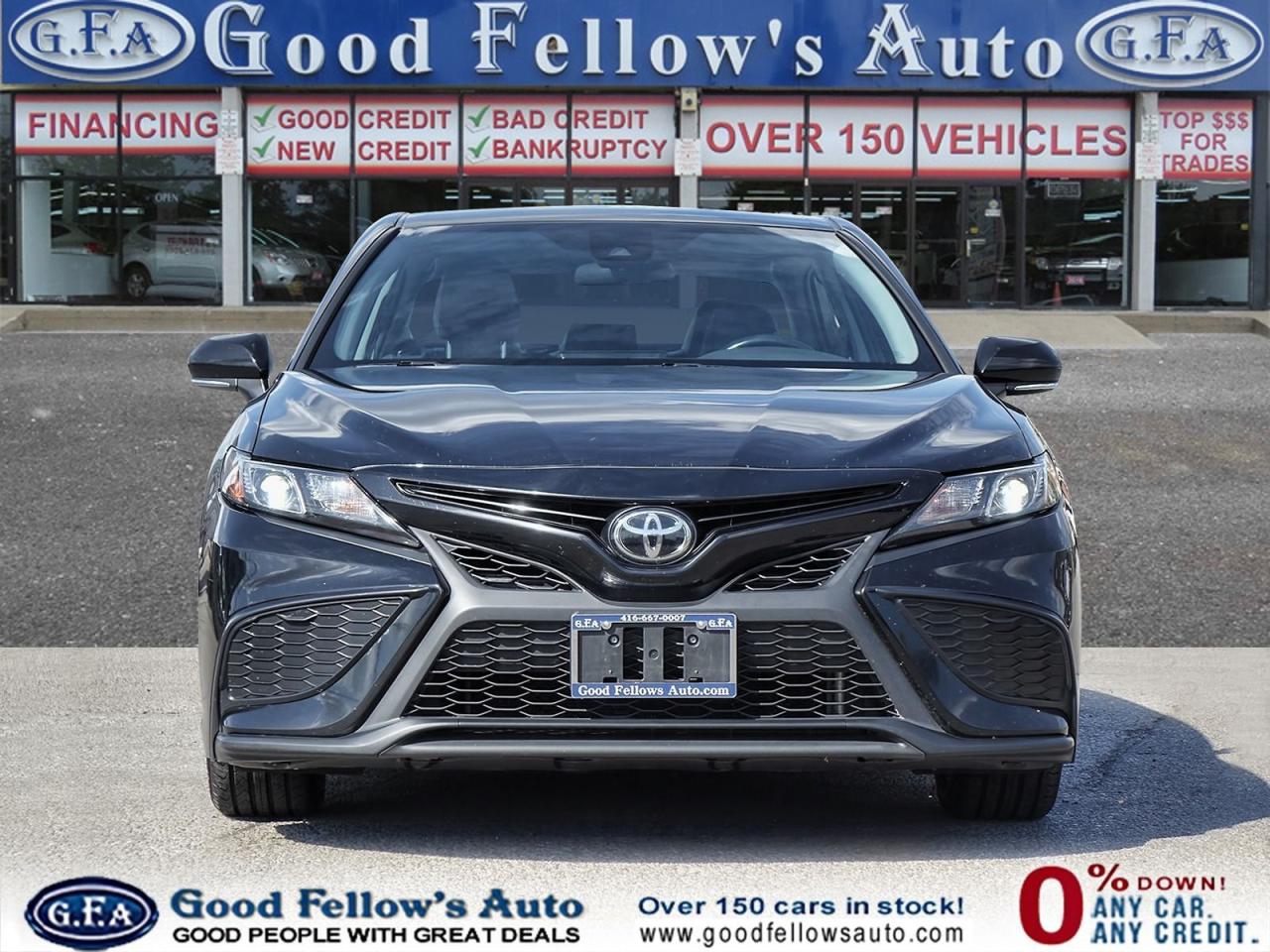 2021 Toyota Camry SE MODEL, LEATHER & CLOTH, REARVIEW CAMERA, HEATED - Photo #2