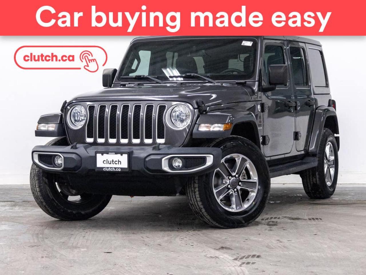 Used 2020 Jeep Wrangler Unlimited Sahara 4WD w/ Push Button Start, Rearview Cam, Nav for sale in Toronto, ON