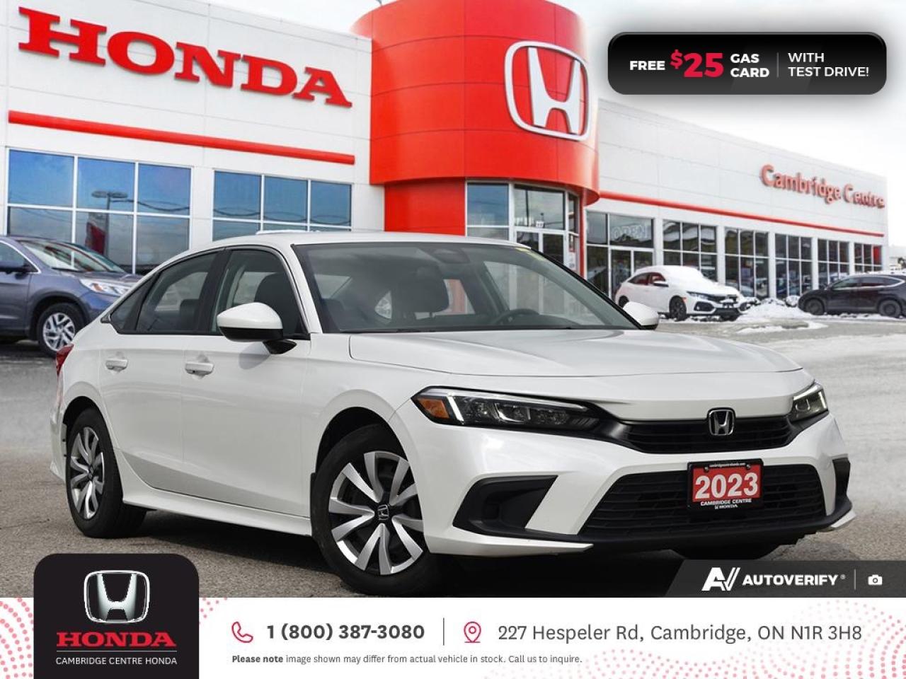Used 2023 Honda Civic LX HONDA SENSING TECHNOLOGIES | REARVIEW CAMERA | APPLE CARPLAY™/ANDROID AUTO™ for sale in Cambridge, ON