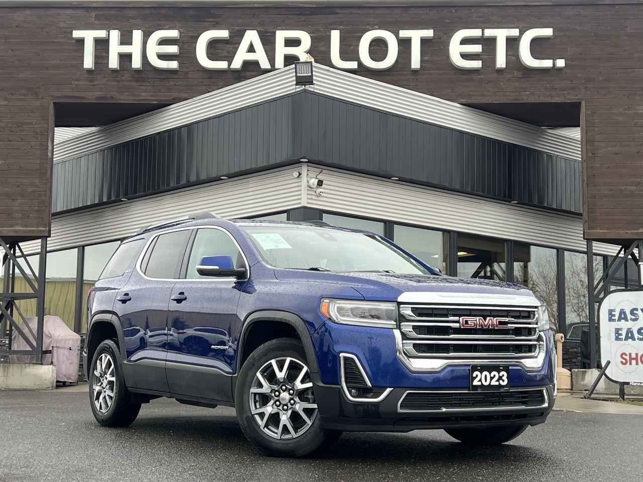 Used 2023 GMC Acadia SLT AWD, 7 PASSENGER, LEATHER SEATS, REAR A/C, CRUISE CONTROL, POWER LIFTGATE, NAV, BACK UP CAM!! for sale in Sudbury, ON