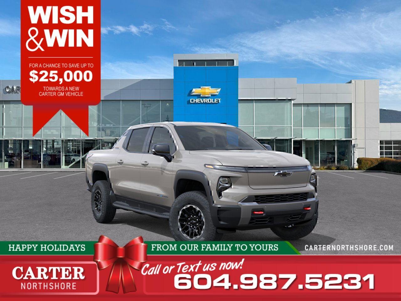 New 2026 Chevrolet Silverado EV TRAIL BOSS | WISH & WIN - SAVE UP TO $25,000! for sale in North Vancouver, BC