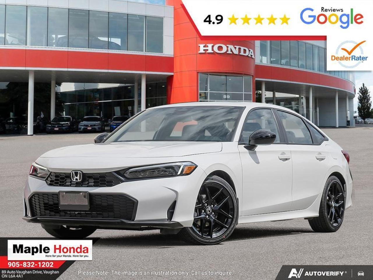 New 2026 Honda Civic Sedan CIVIC 4D SPORT CVT for sale in Vaughan, ON
