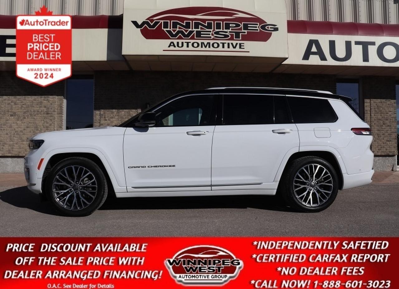 Used 2022 Jeep Grand Cherokee L SUMMIT RESERVE, MASSAGING SEATS, ADAPTIVE CRUISE! for sale in Headingley, MB
